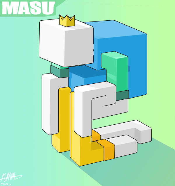 An image of Masu blocky