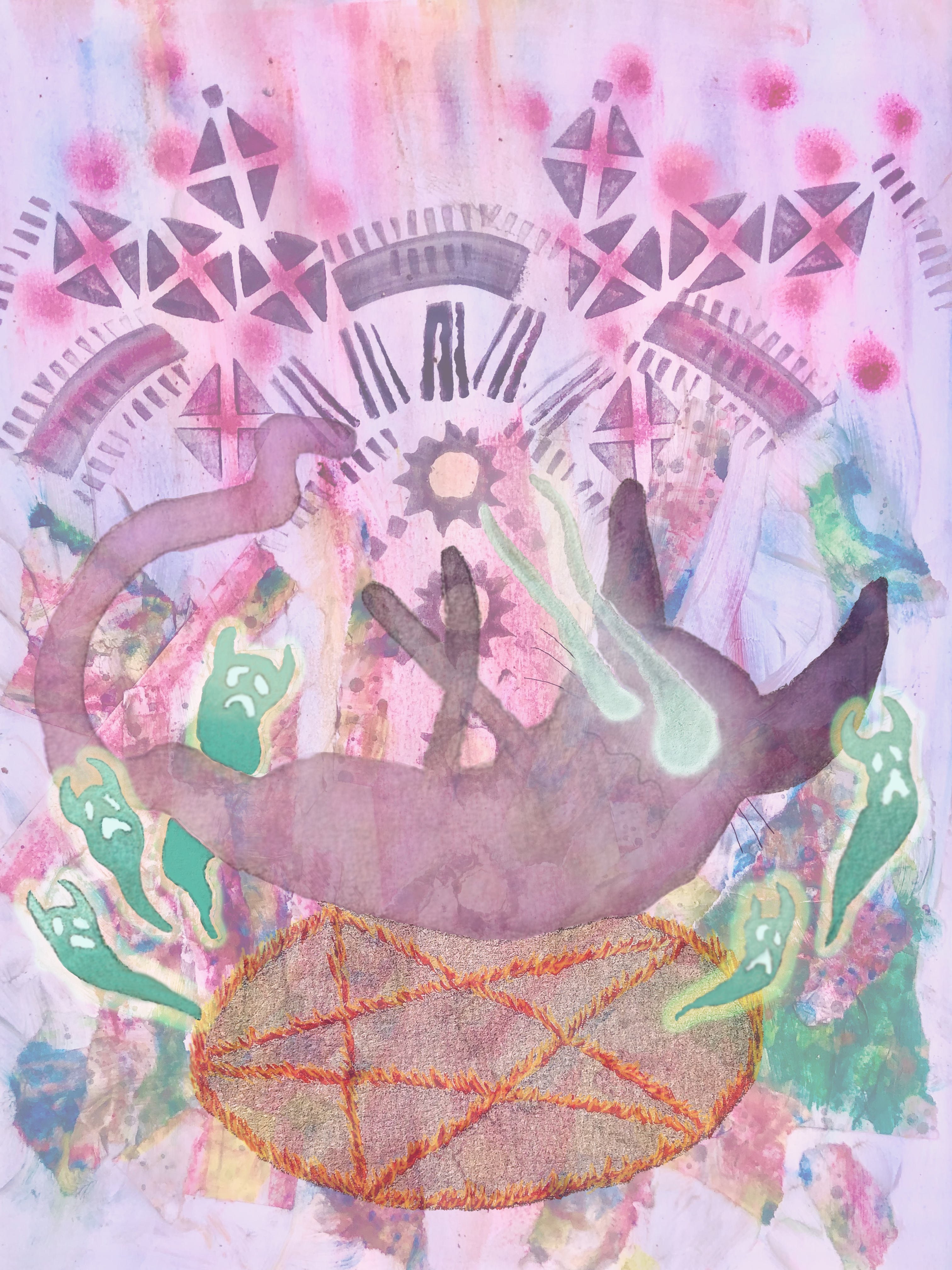 Alghost Abstract seance ghost NFT on Algorand