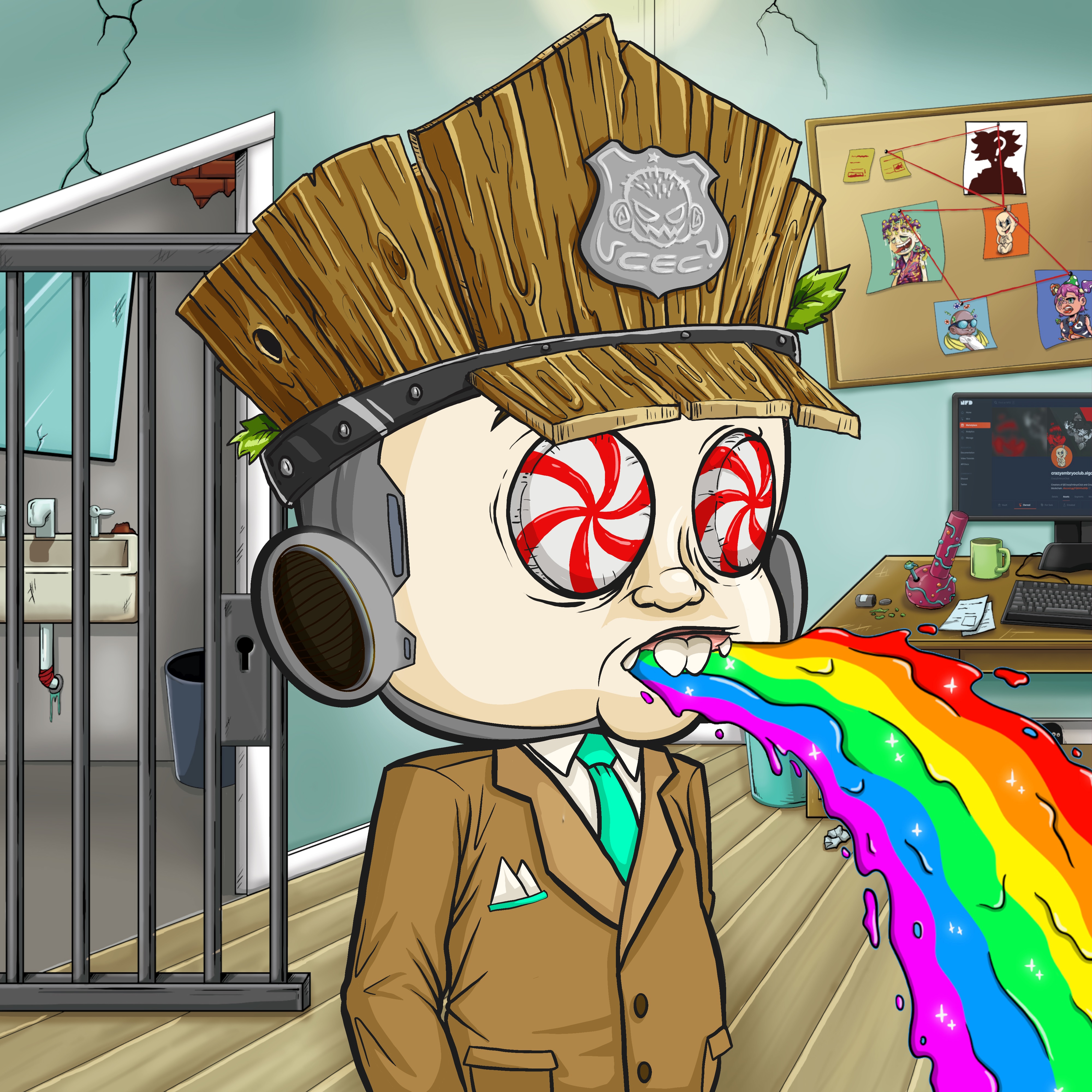 CRAZY COP #6017 NFT on Algorand