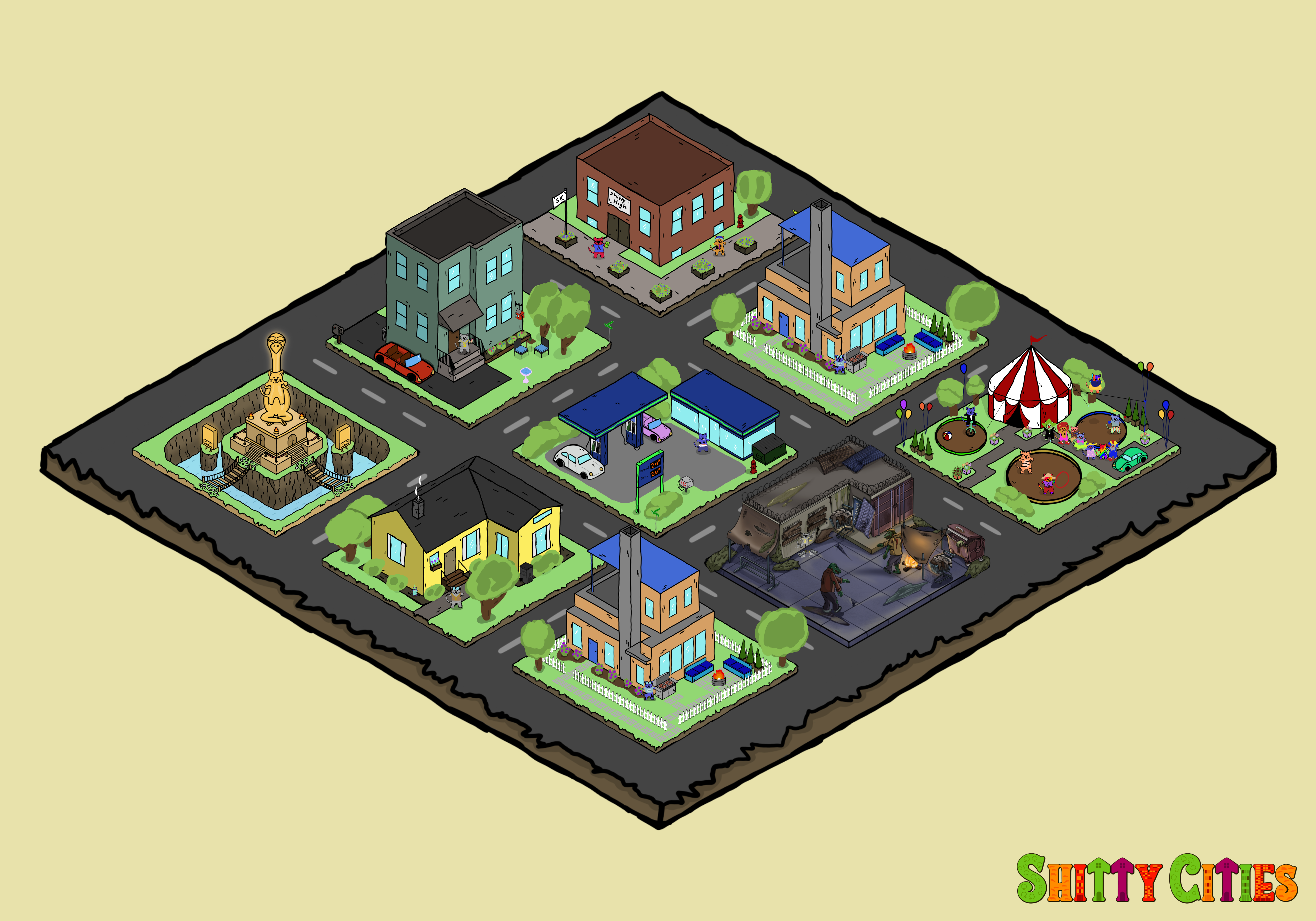 Shitty City #325 NFT on Algorand