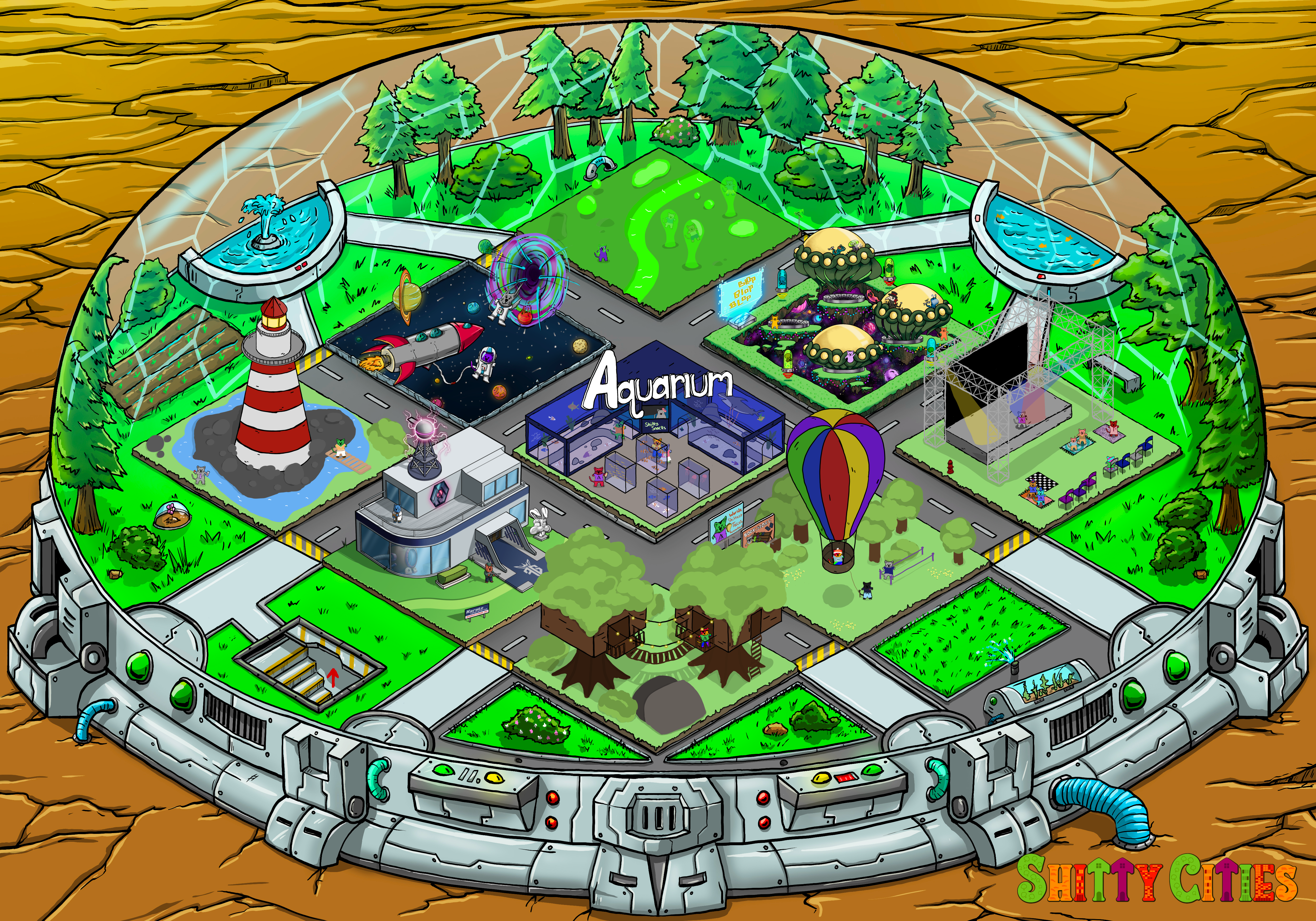 Shitty City #129 NFT on Algorand