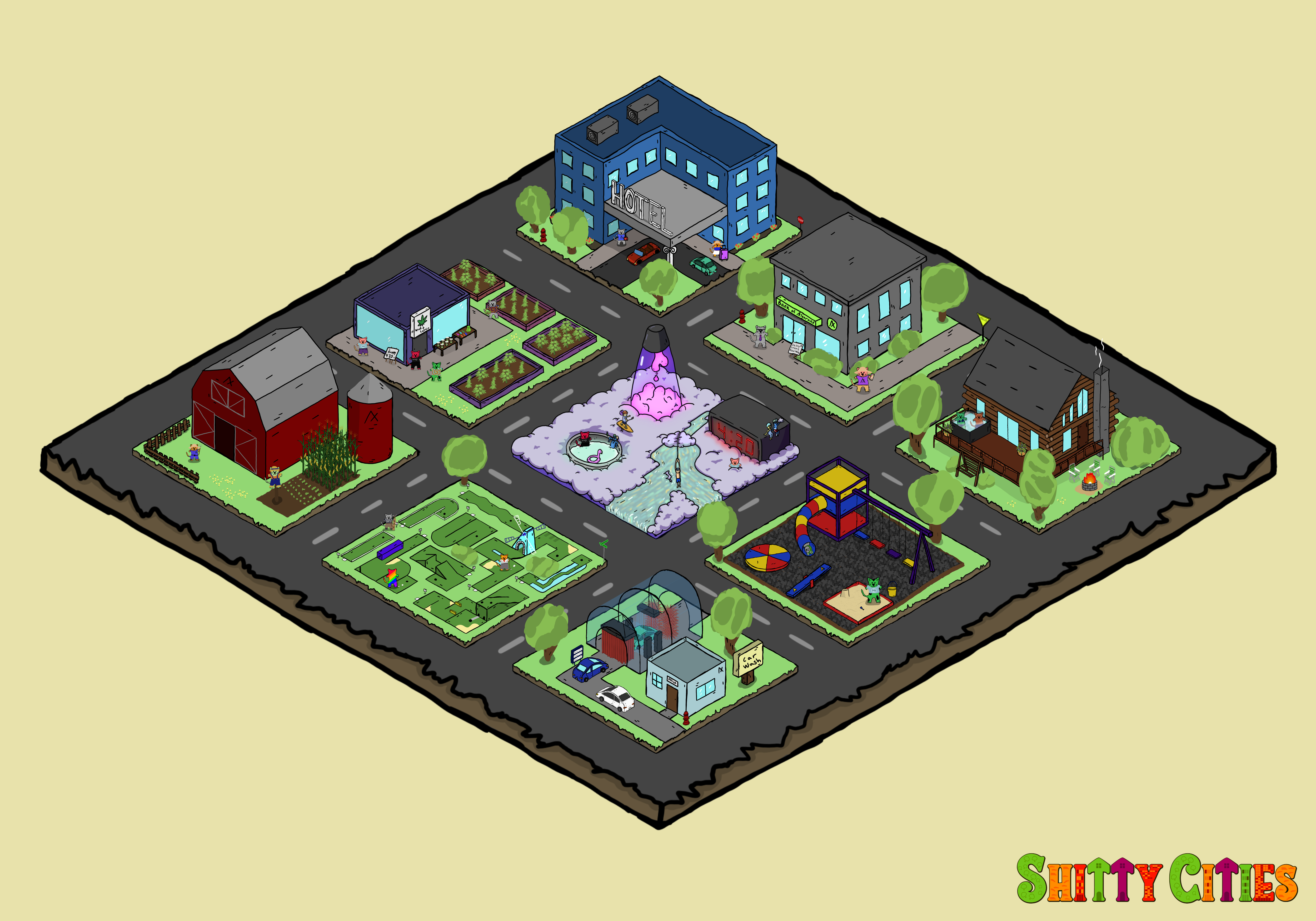 Shitty City #67 NFT on Algorand