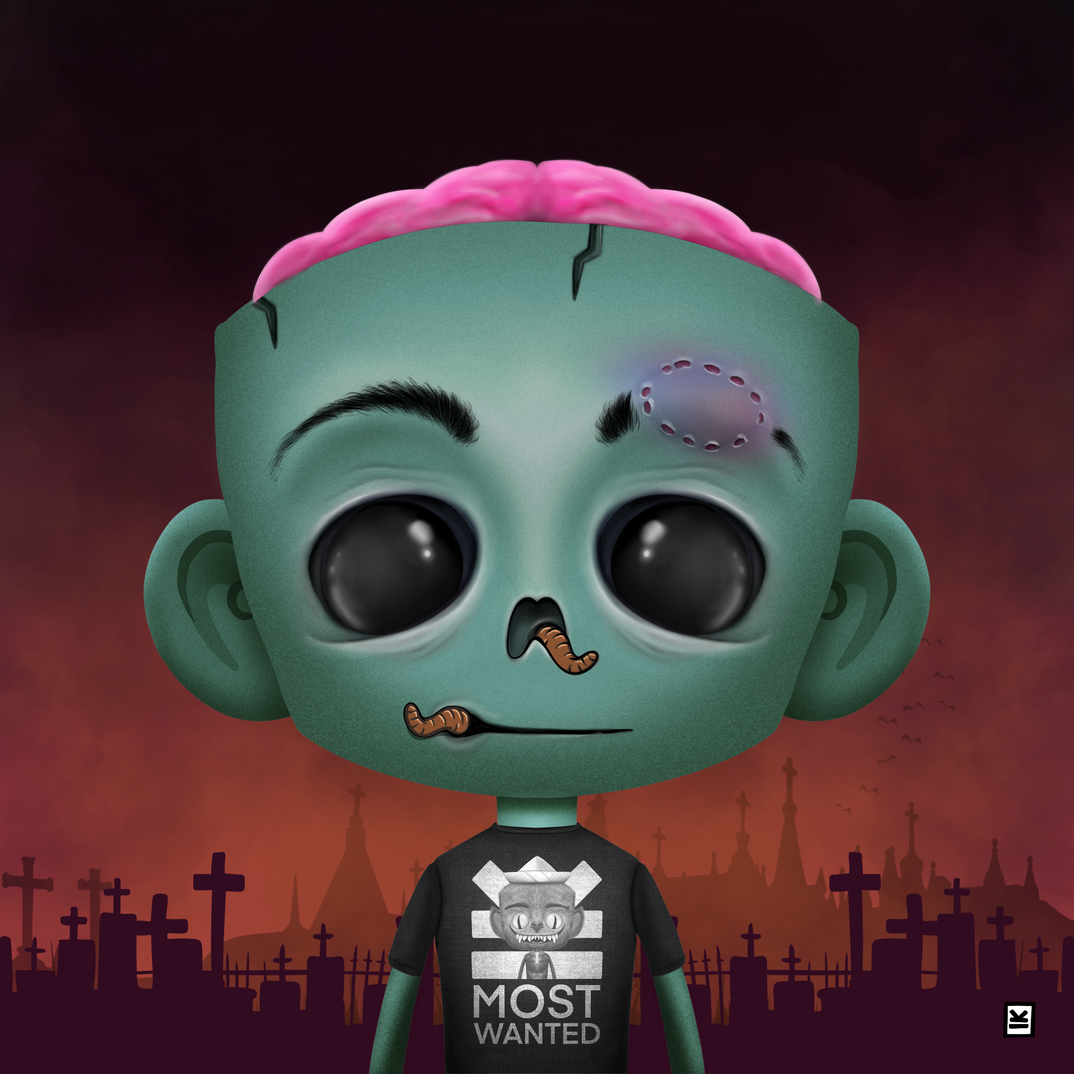 Little Monsters - Zombie #80 NFT on Algorand
