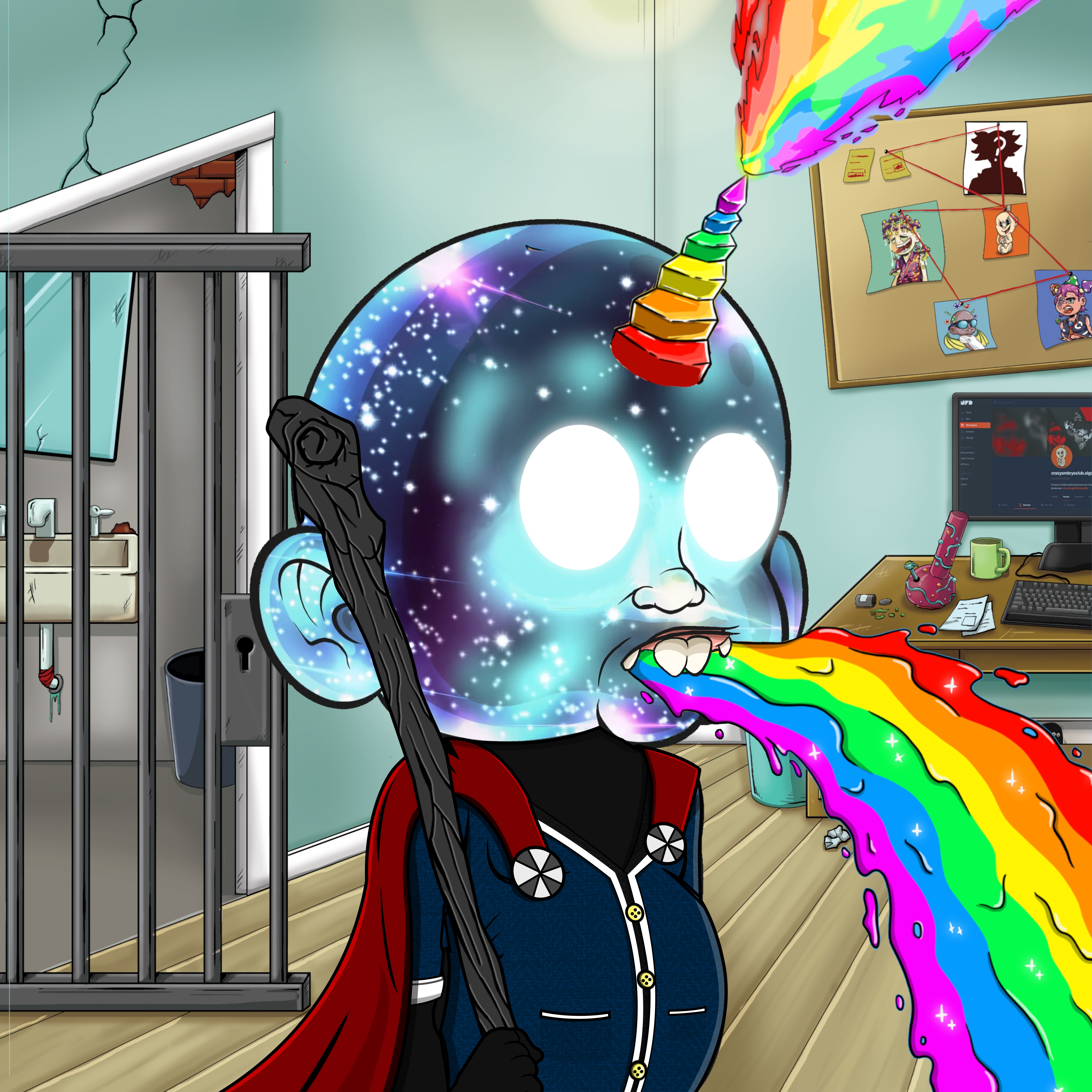 CRAZY COP #5023 NFT on Algorand