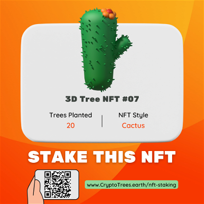 3D Tree NFT #07 - CryptoTrees