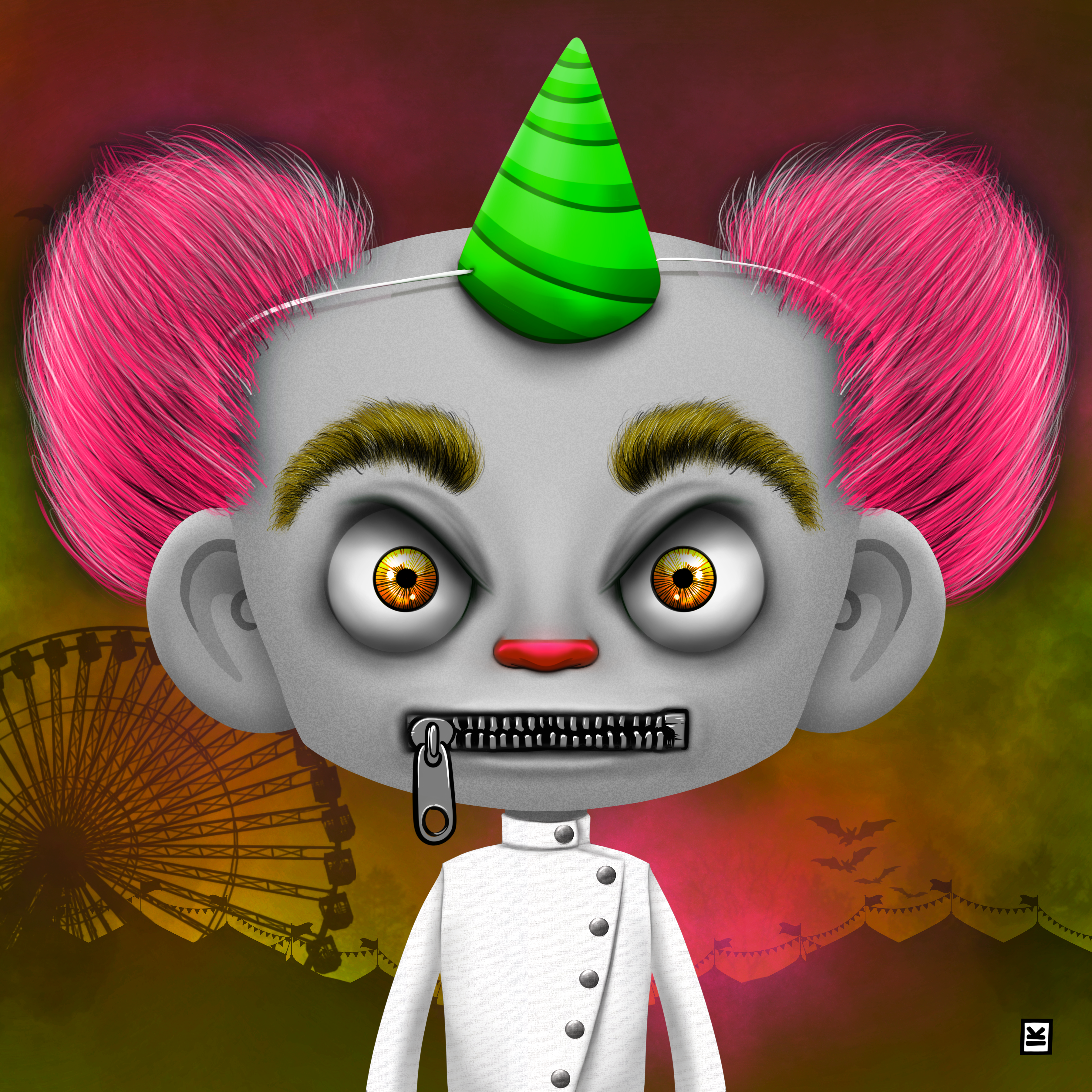 Little Monsters - Clown #15 NFT on Algorand