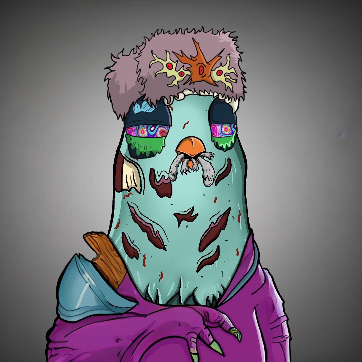 Mutant Ghetto Pigeon #362 NFT on Algorand