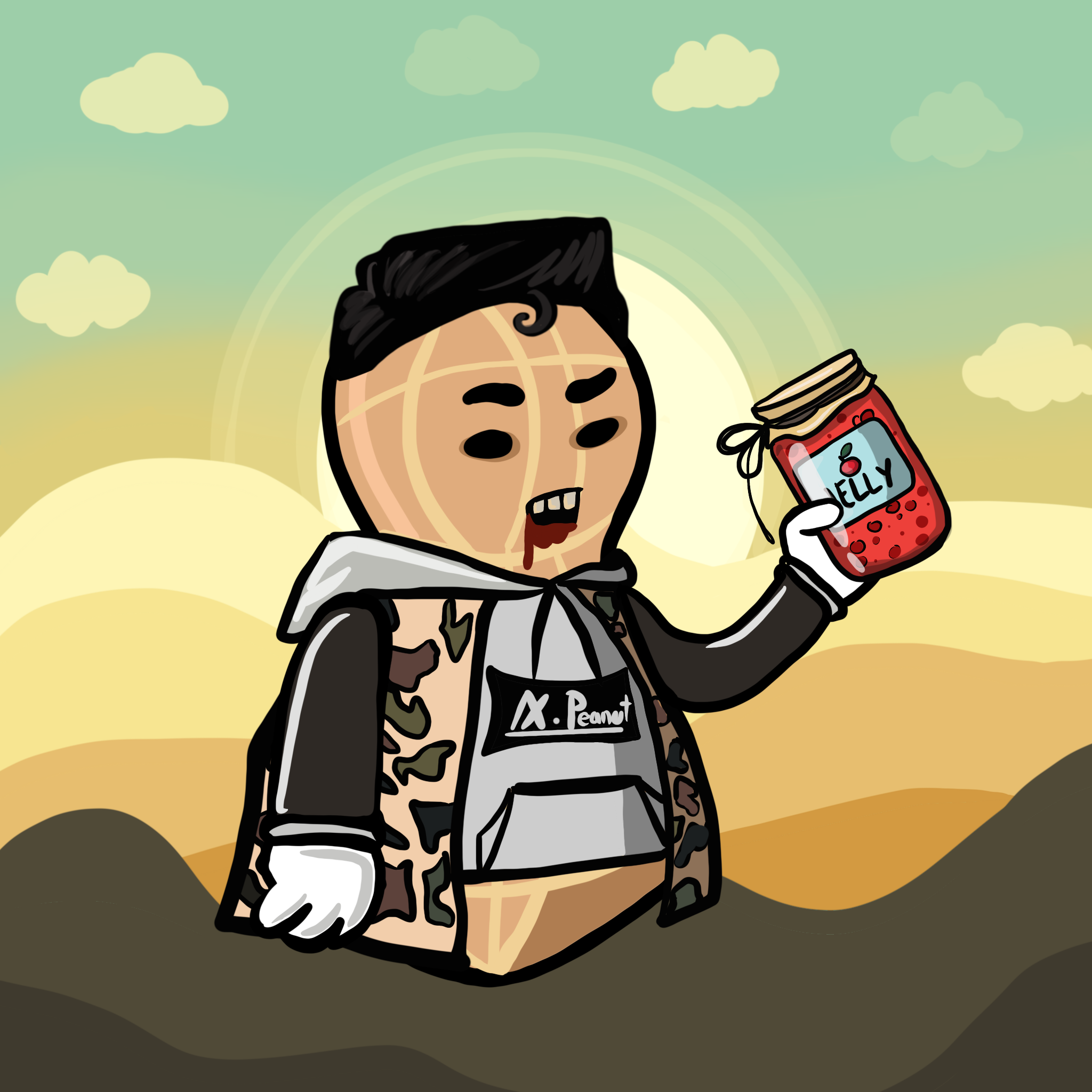 Dope Peanut Society #768 NFT on Algorand