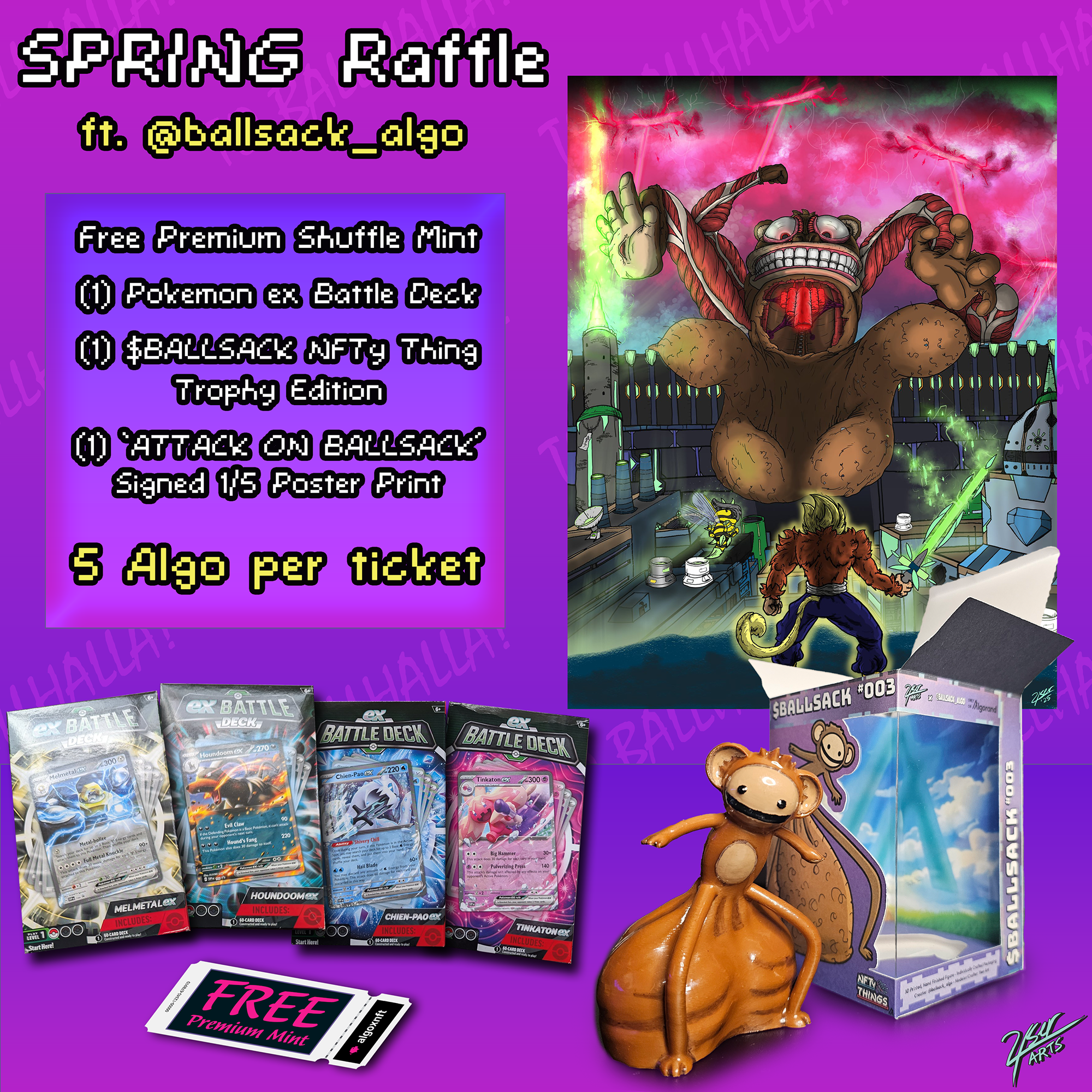 $BALLSACK Spring Raffle NFT on Algorand