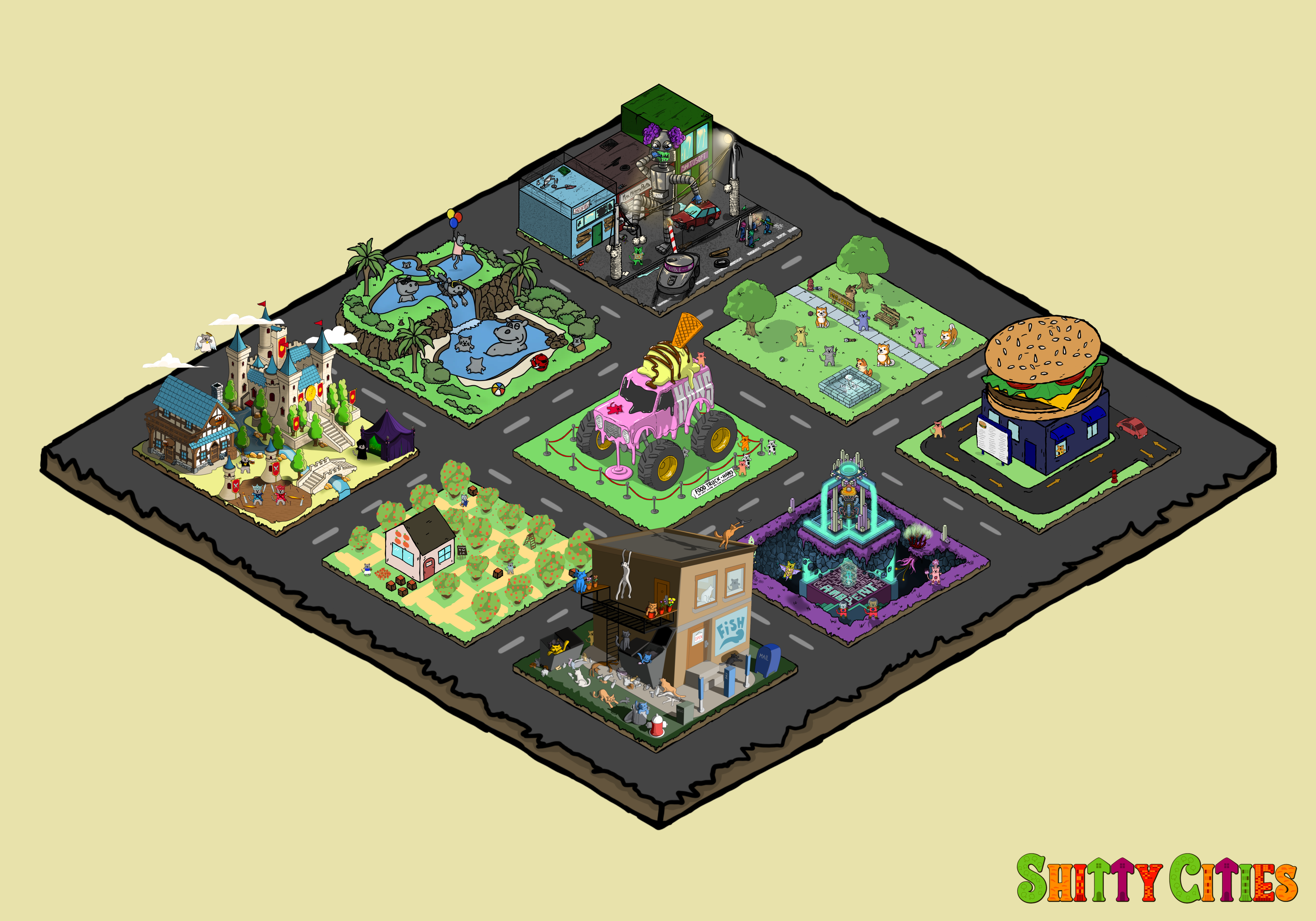 Shitty City #254 NFT on Algorand