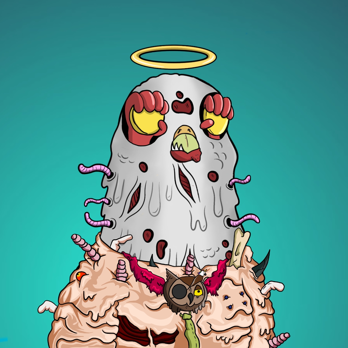 Mutant Ghetto Pigeon #645 NFT on Algorand