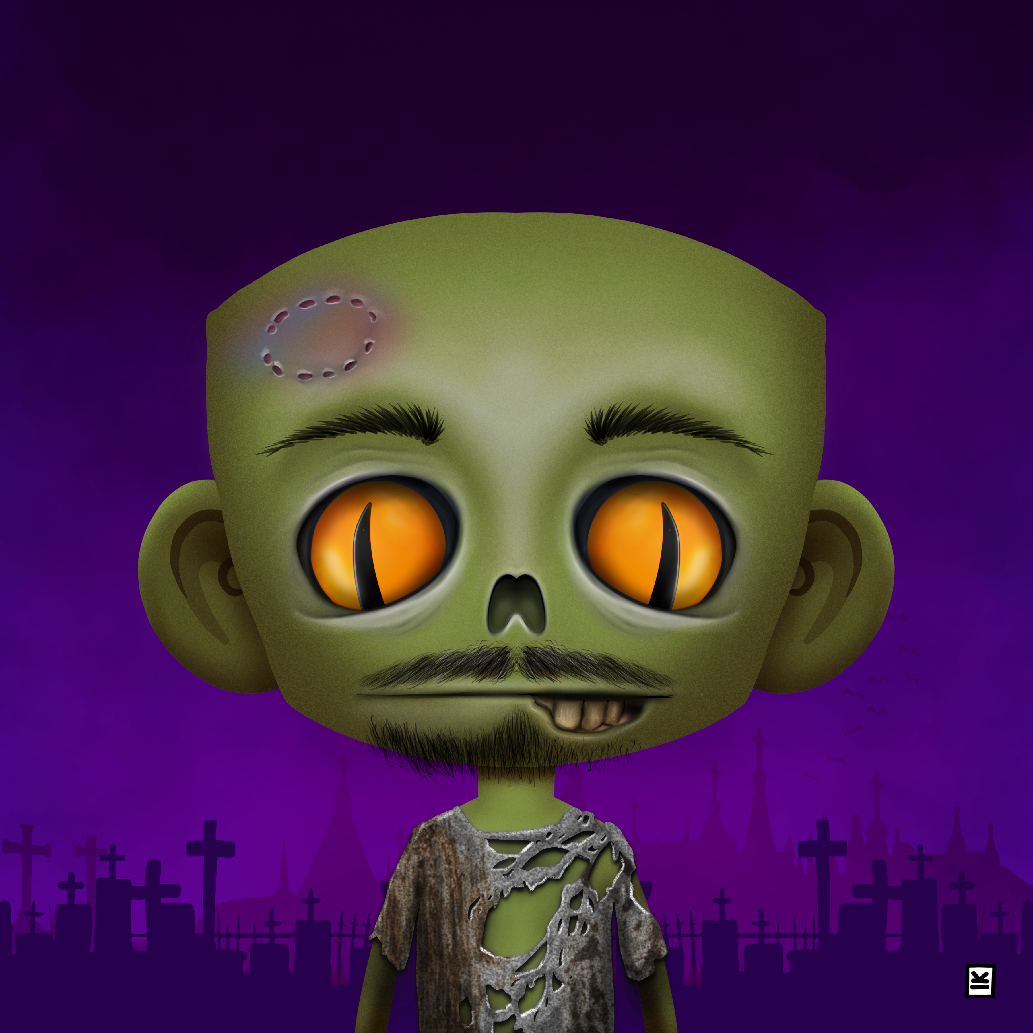 Little Monsters - Zombie #39 NFT on Algorand