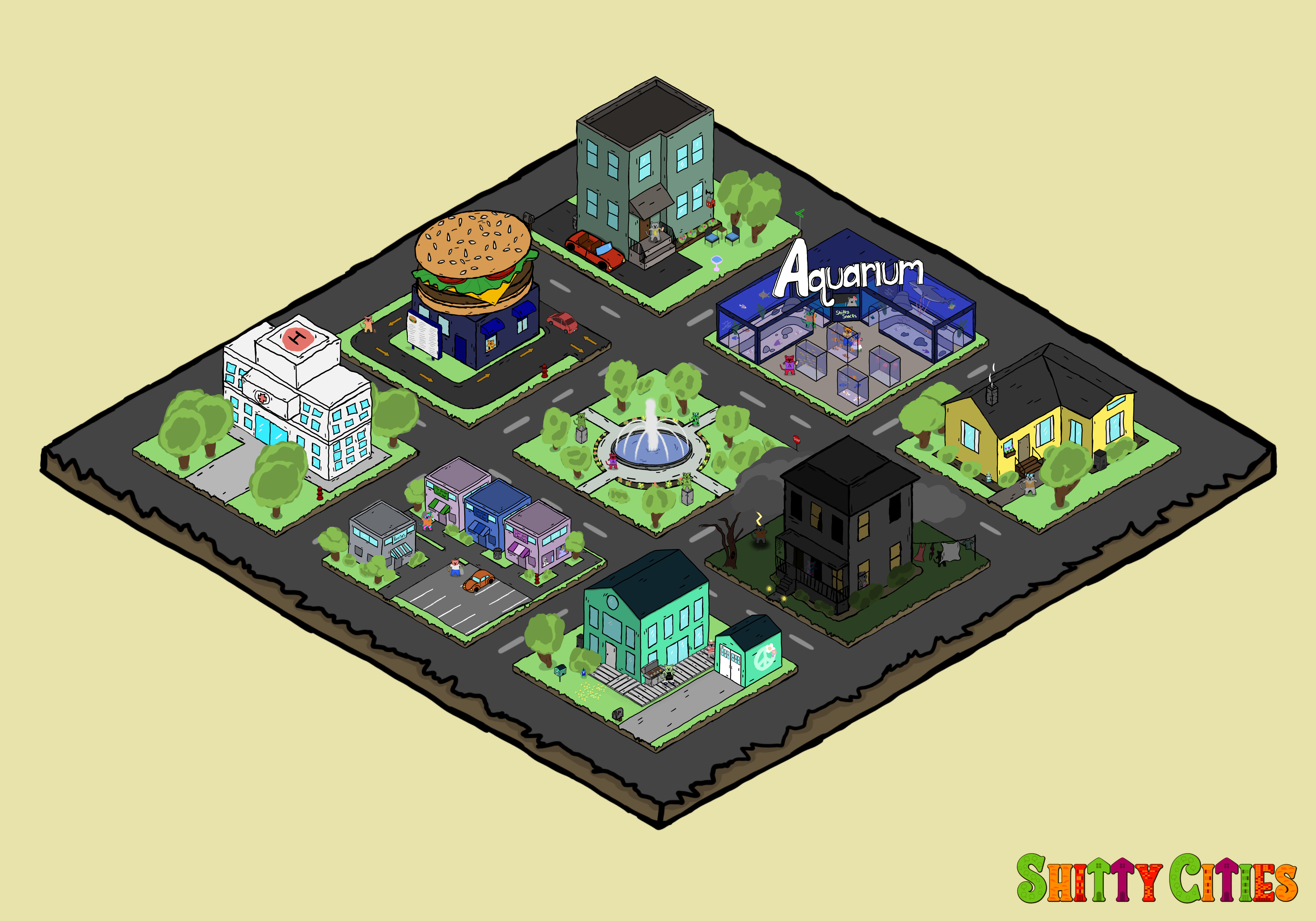 Shitty City #322 NFT on Algorand