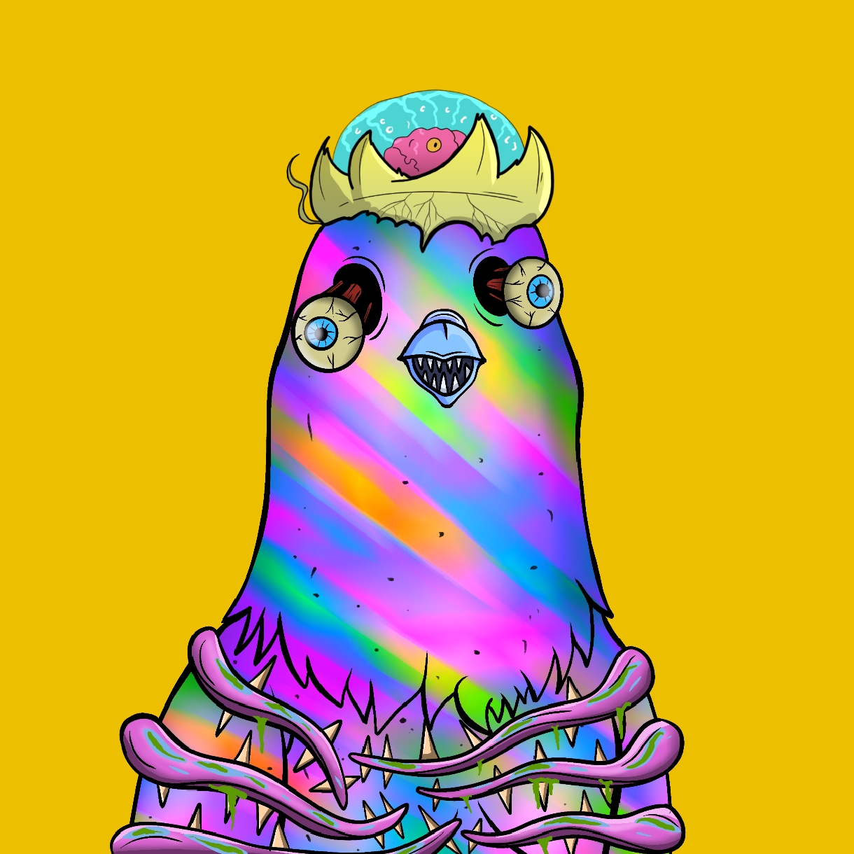 Mutant Ghetto Pigeon #214 NFT on Algorand