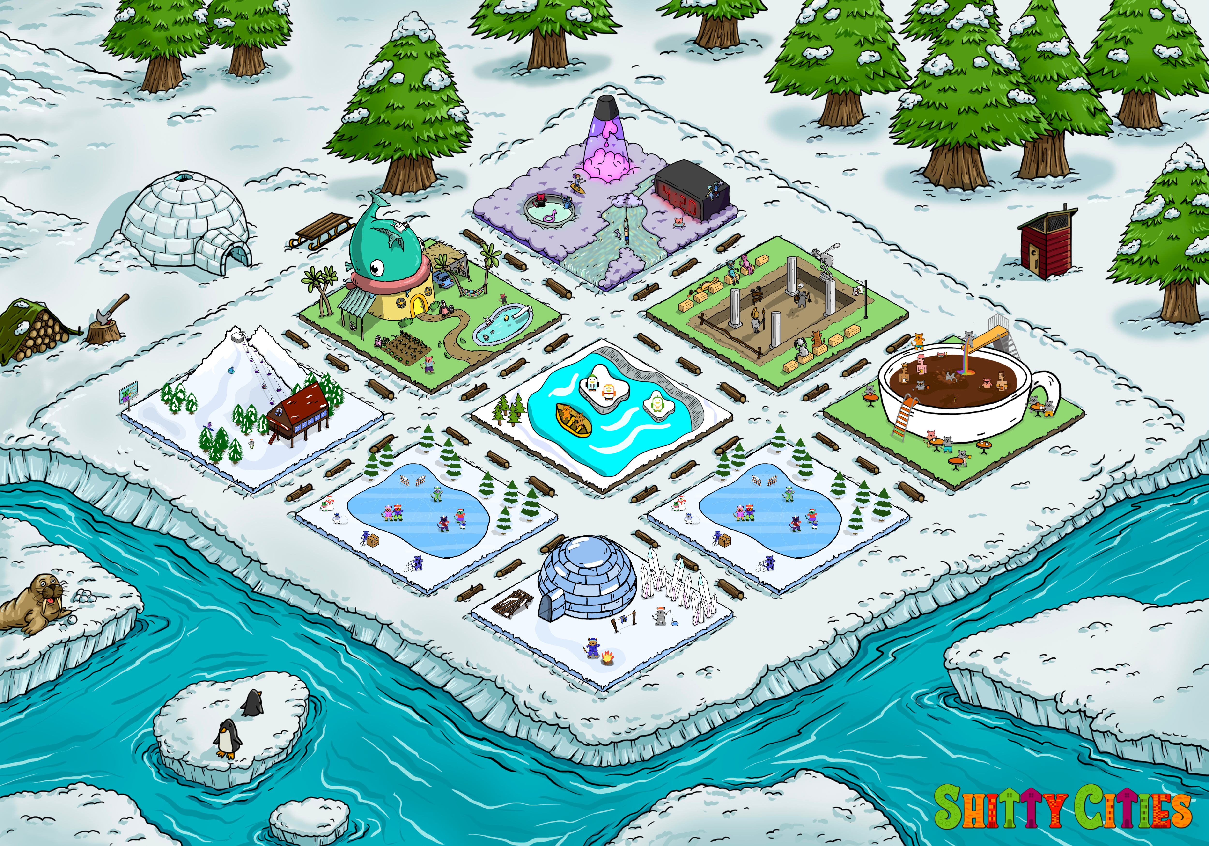 Shitty City #83 NFT on Algorand