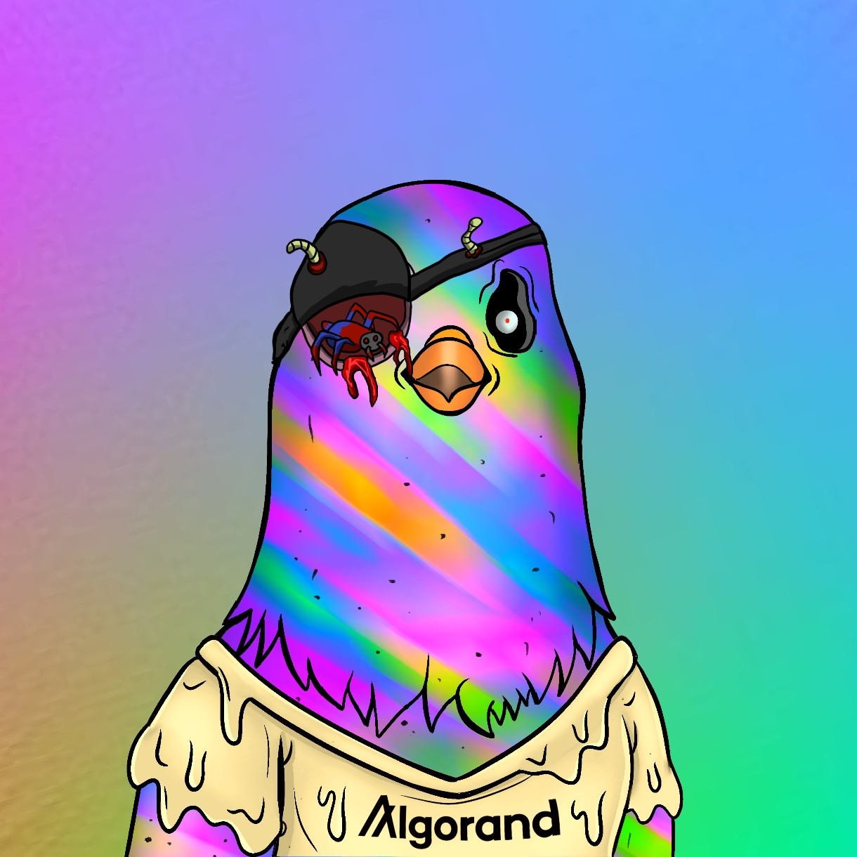 Mutant Ghetto Pigeon #392 NFT on Algorand