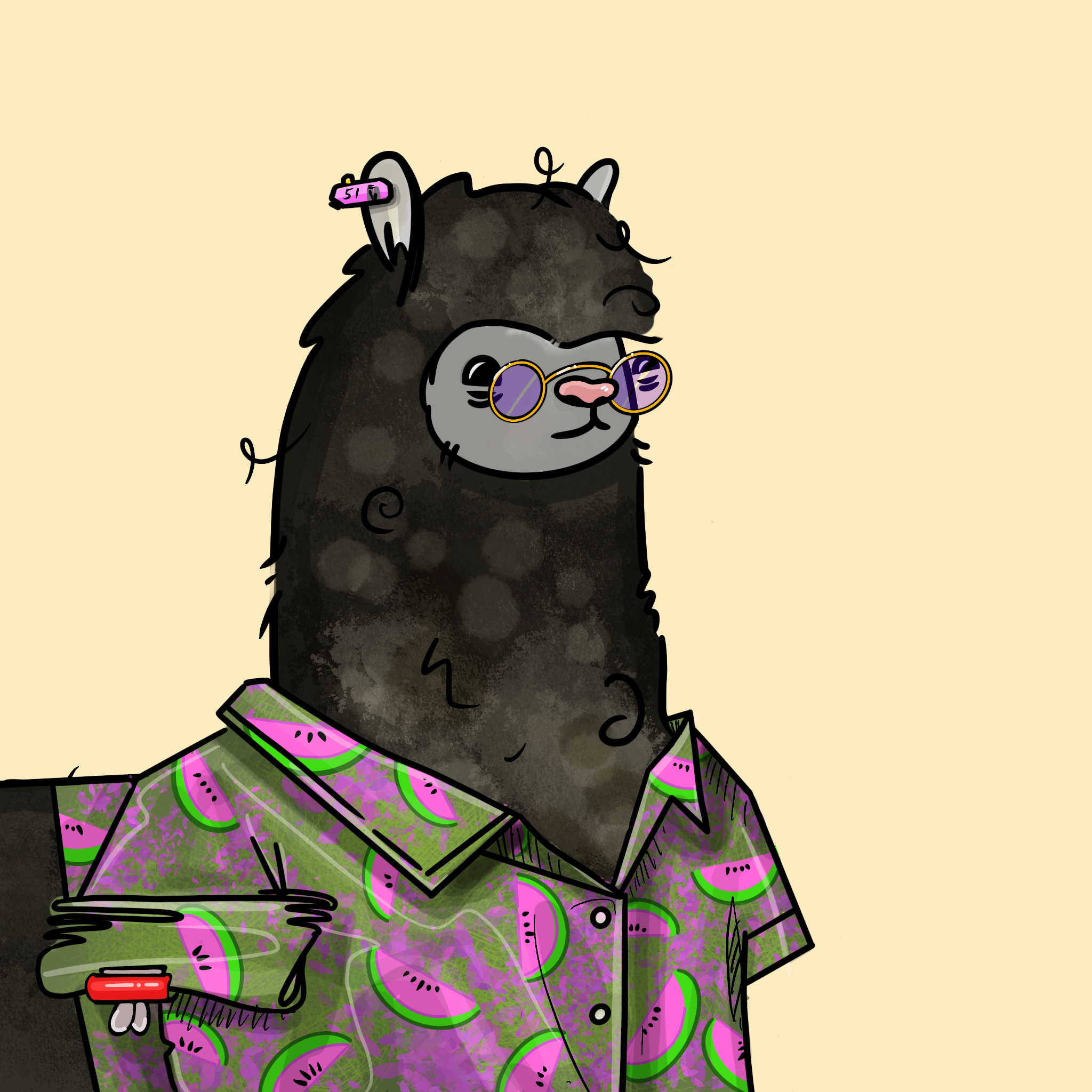 Nota Llama #971 NFT on Algorand