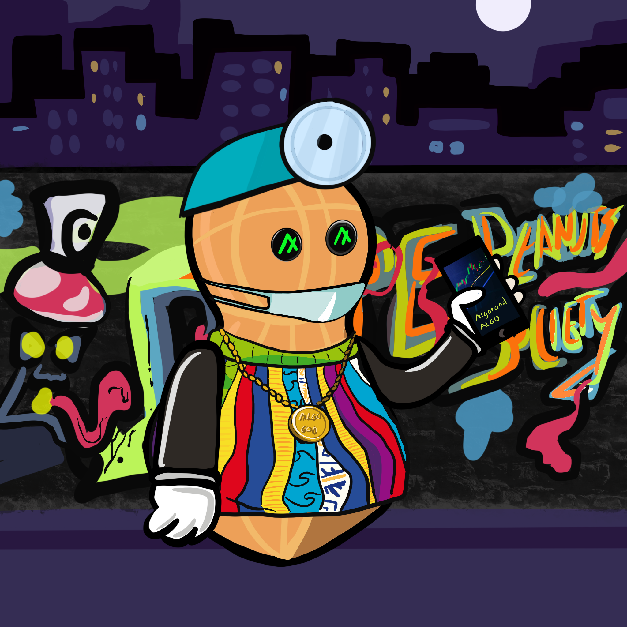 Dope Peanut Society #54 NFT on Algorand