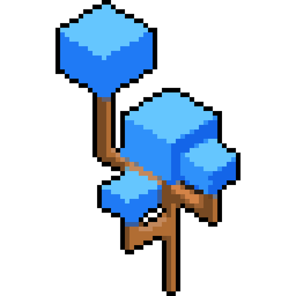 An image of CryptoTrees Pixel Logo (Blue)