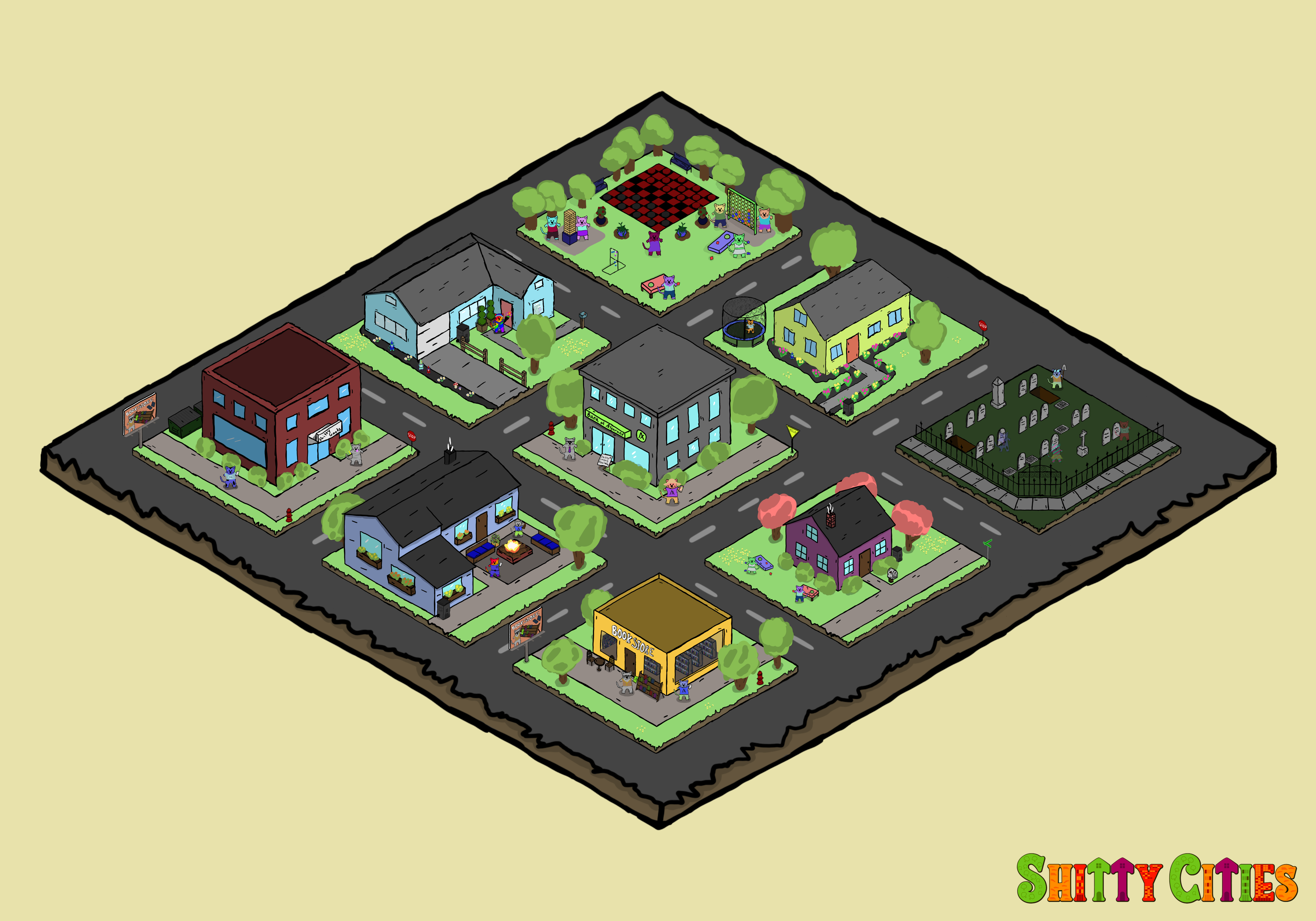 Shitty City #343 NFT on Algorand