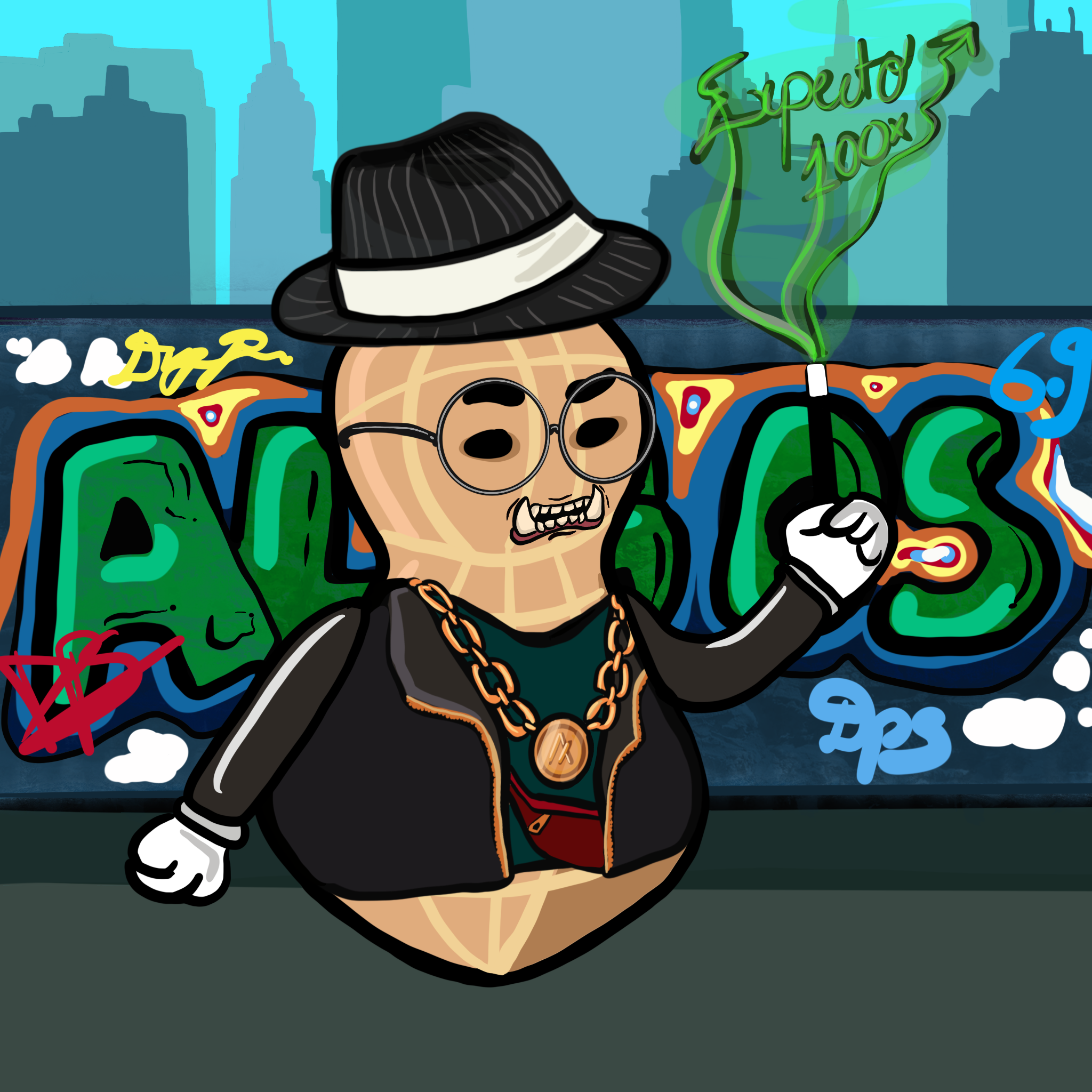 Dope Peanut Society #156 NFT on Algorand