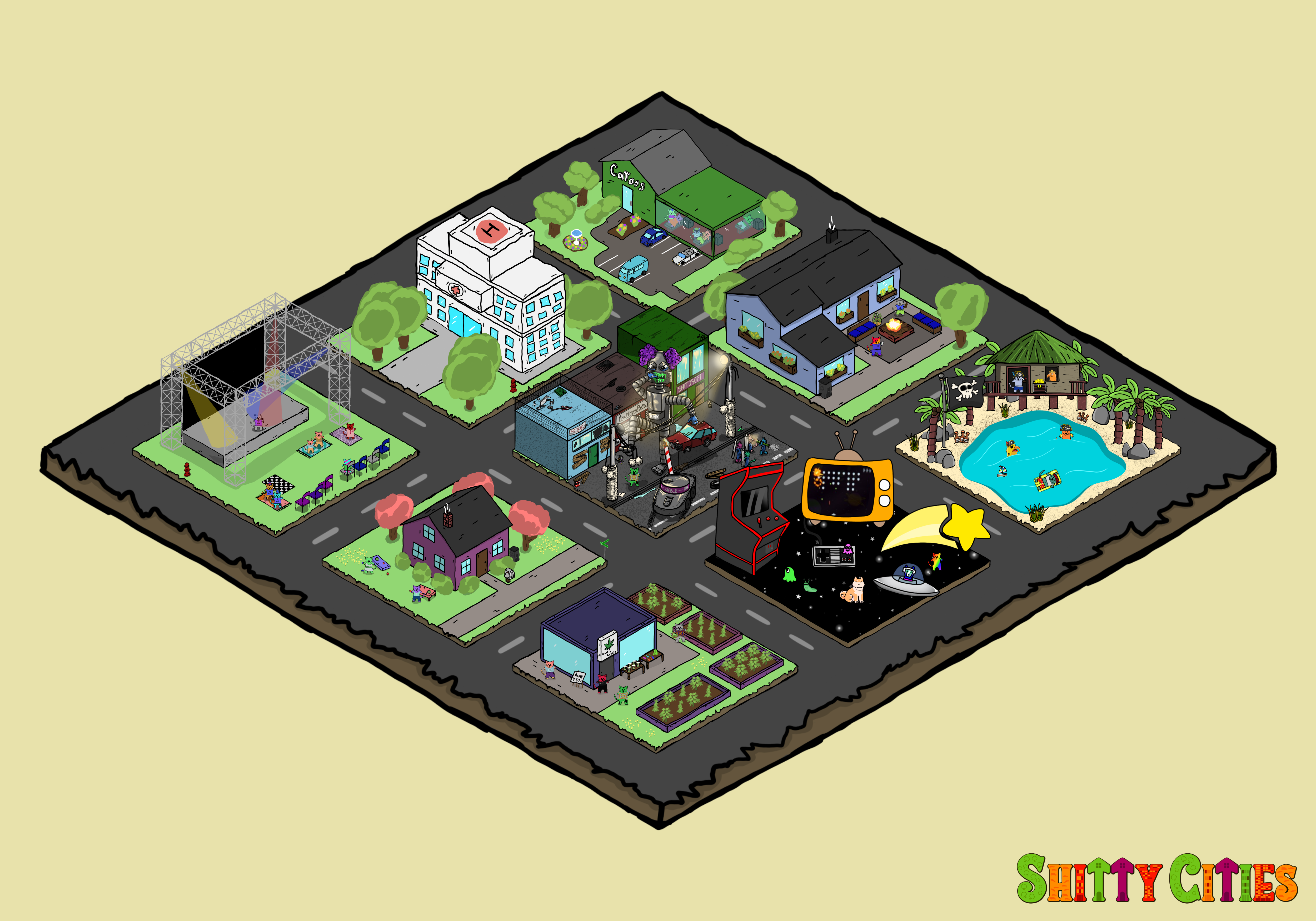Shitty City #235 NFT on Algorand