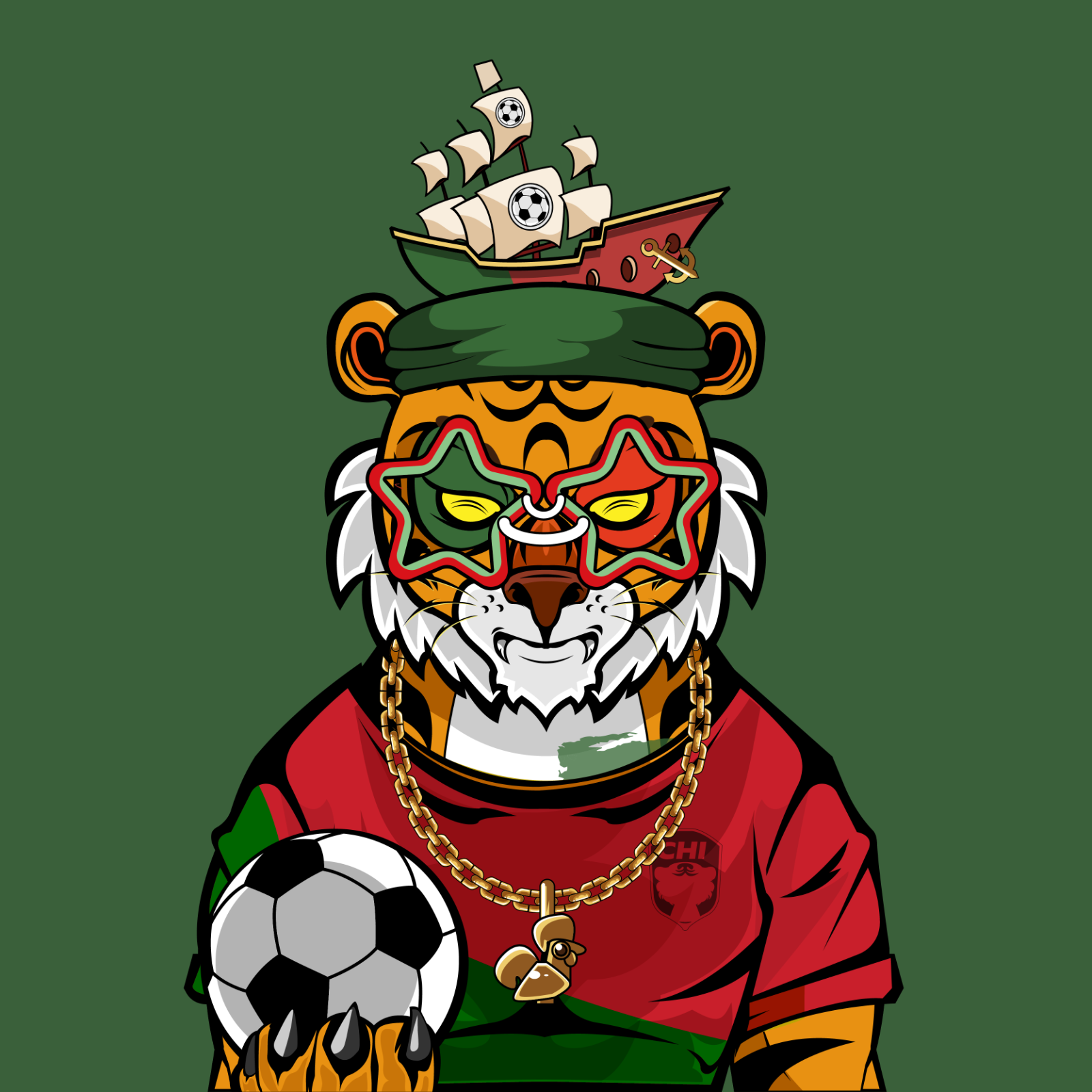 Football TigerChi #1182 NFT on Algorand