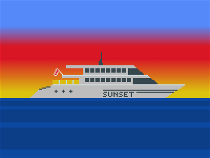 Super Yacht Sunset