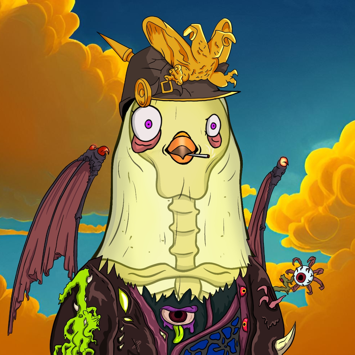 Mutant Ghetto Pigeon #451 NFT on Algorand