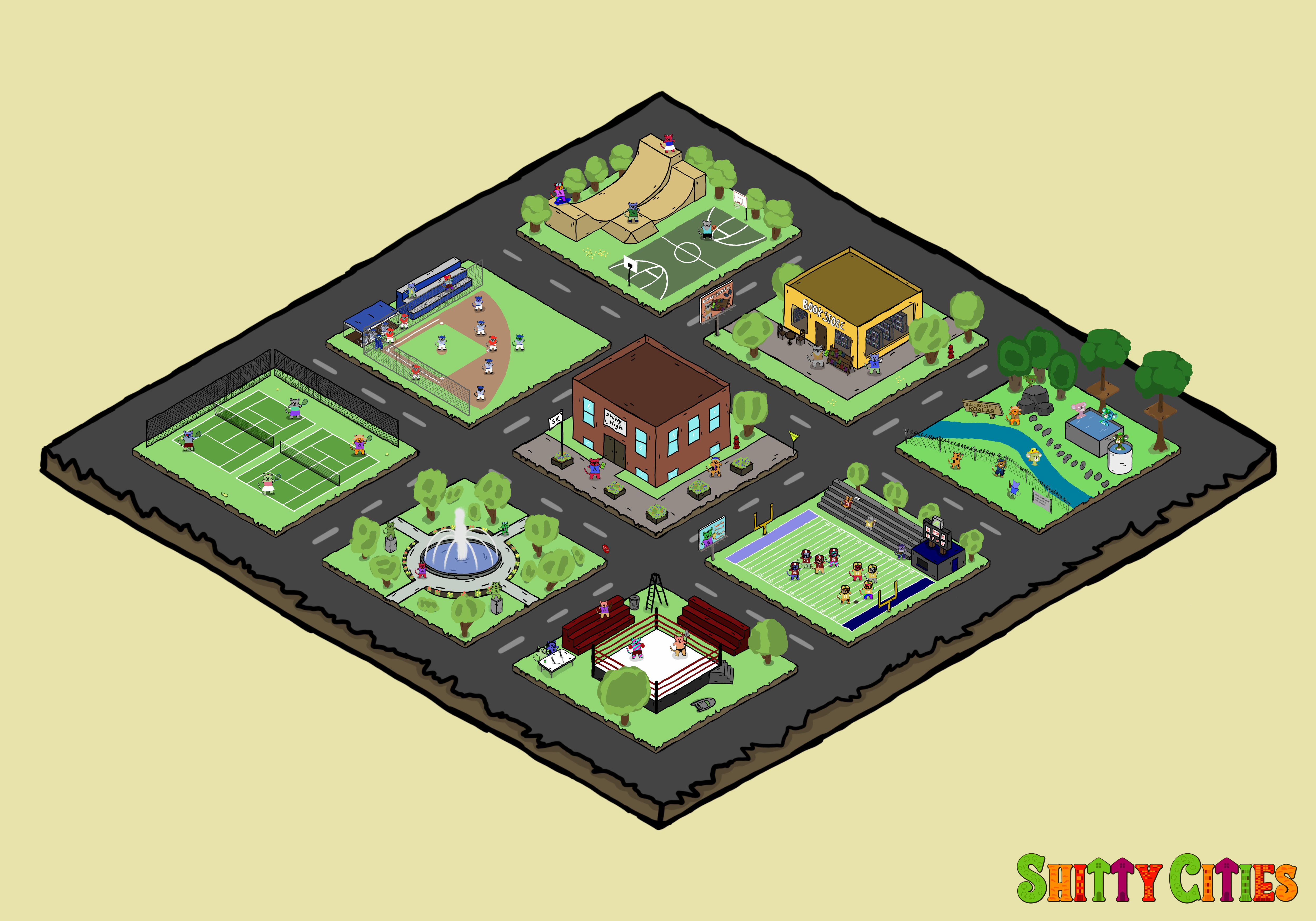 Shitty City #442 NFT on Algorand