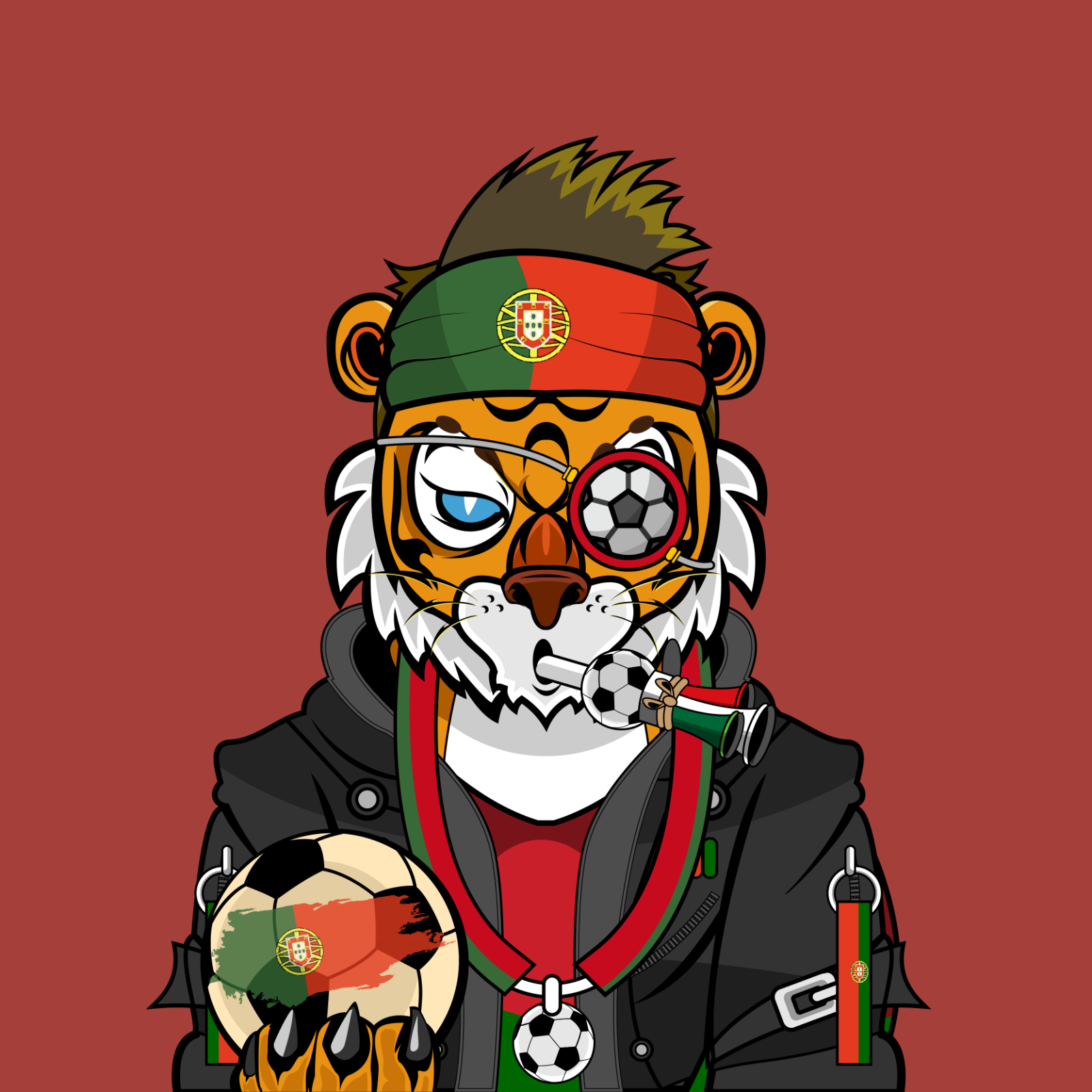 Football TigerChi #1396 NFT on Algorand