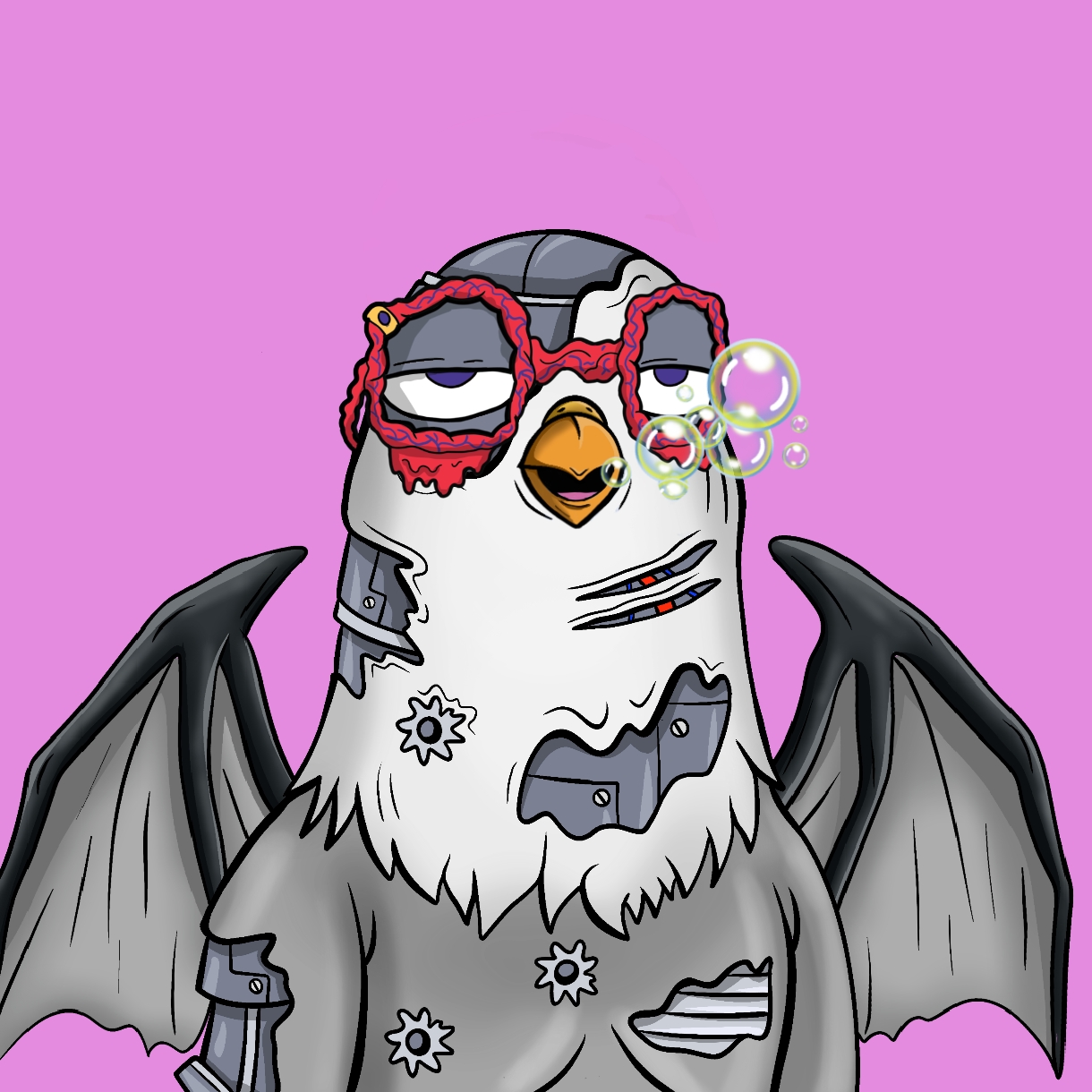 Mutant Ghetto Pigeon #348 NFT on Algorand