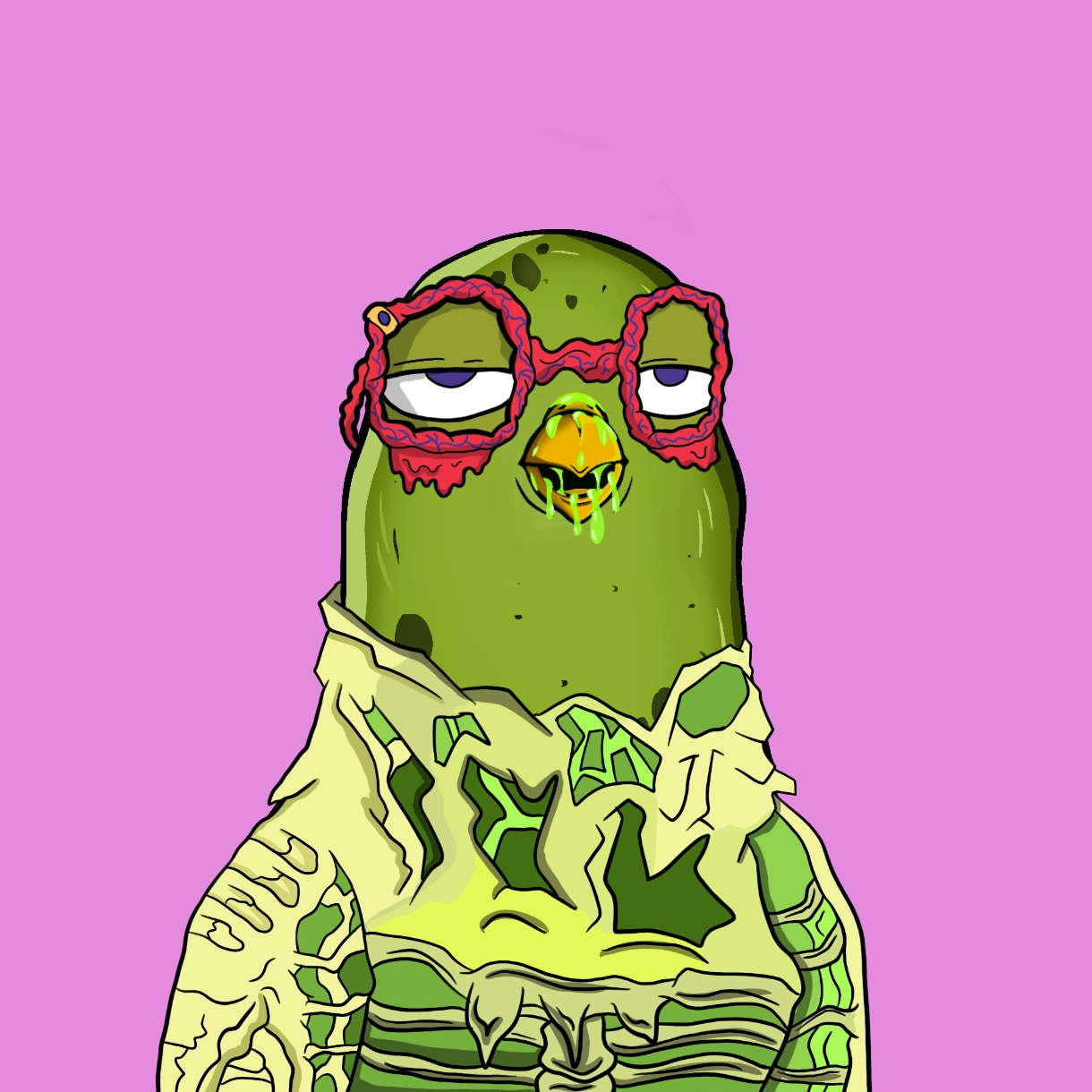 Mutant Ghetto Pigeon #376 NFT on Algorand