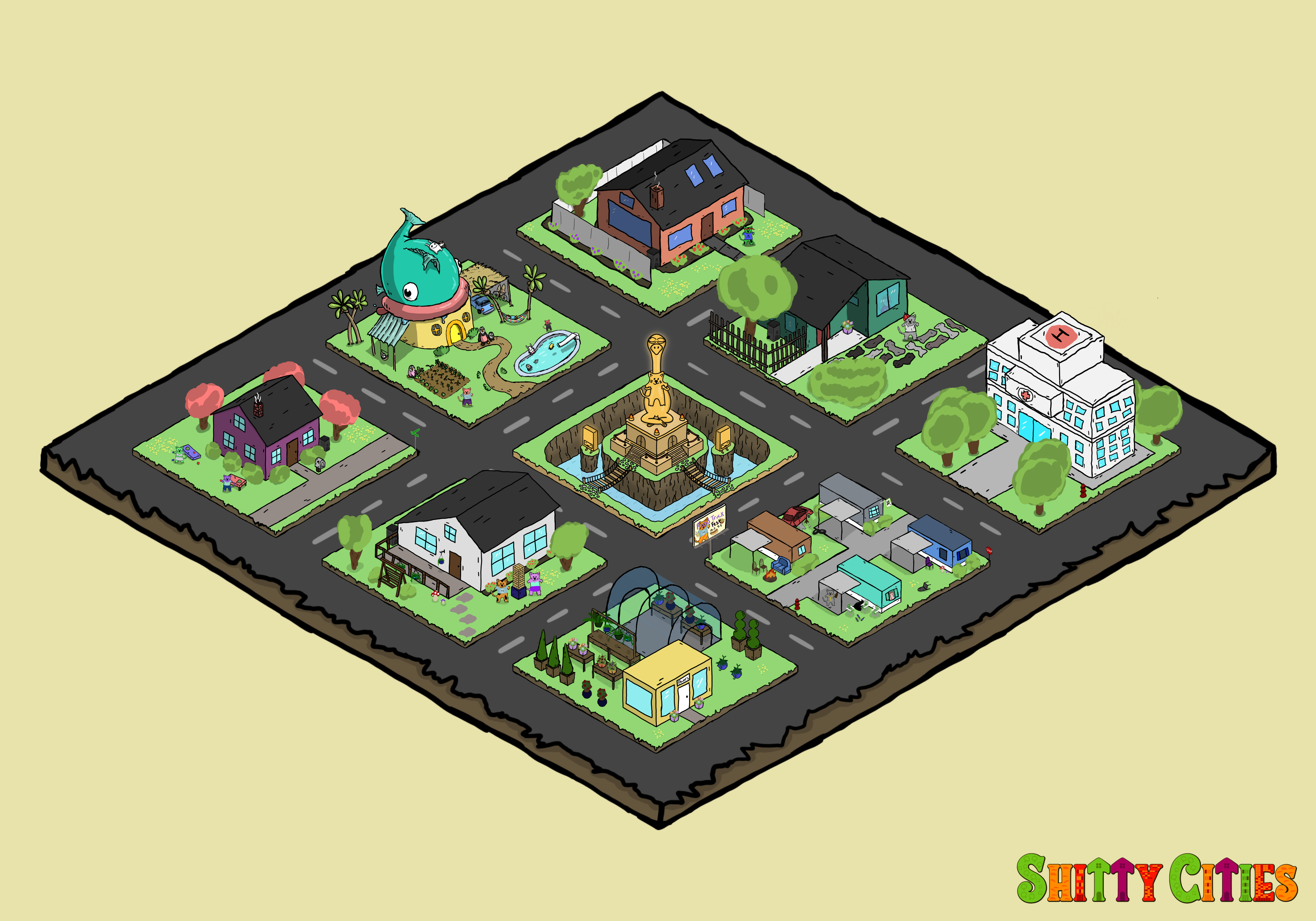 Shitty City #294 NFT on Algorand