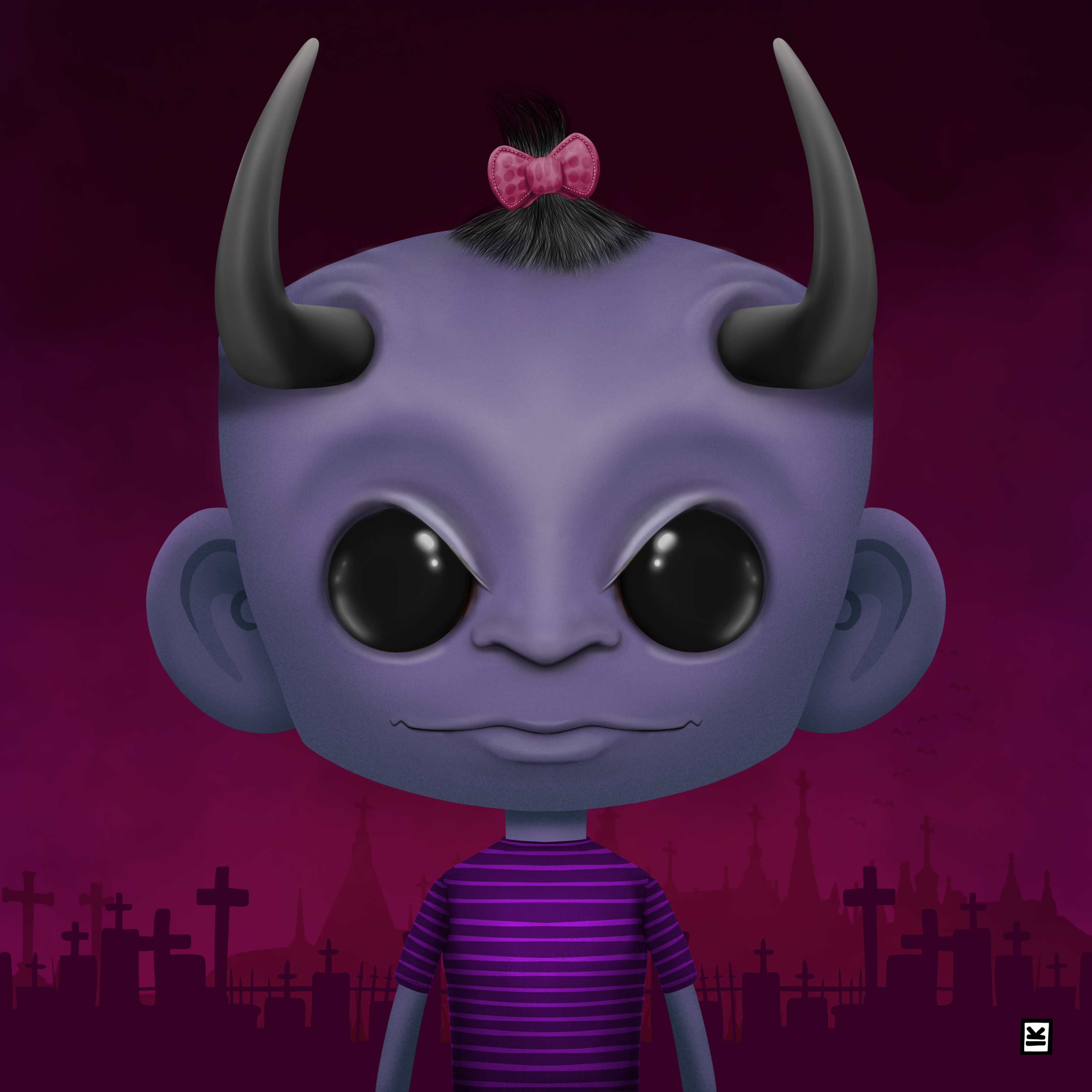 Little Monsters - Devil #55 NFT on Algorand