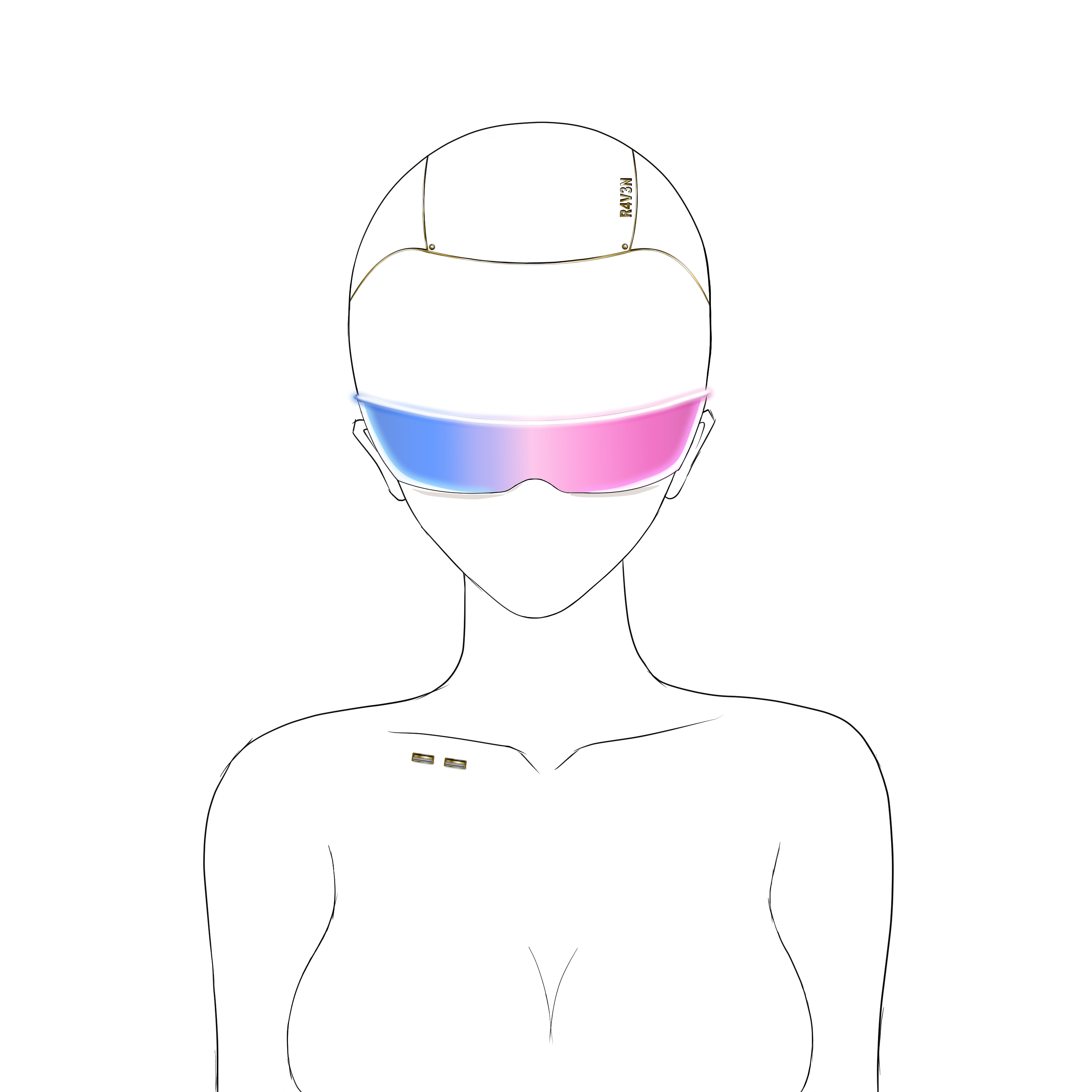 R4V3N Trait - Facewear 07 NFT on Algorand