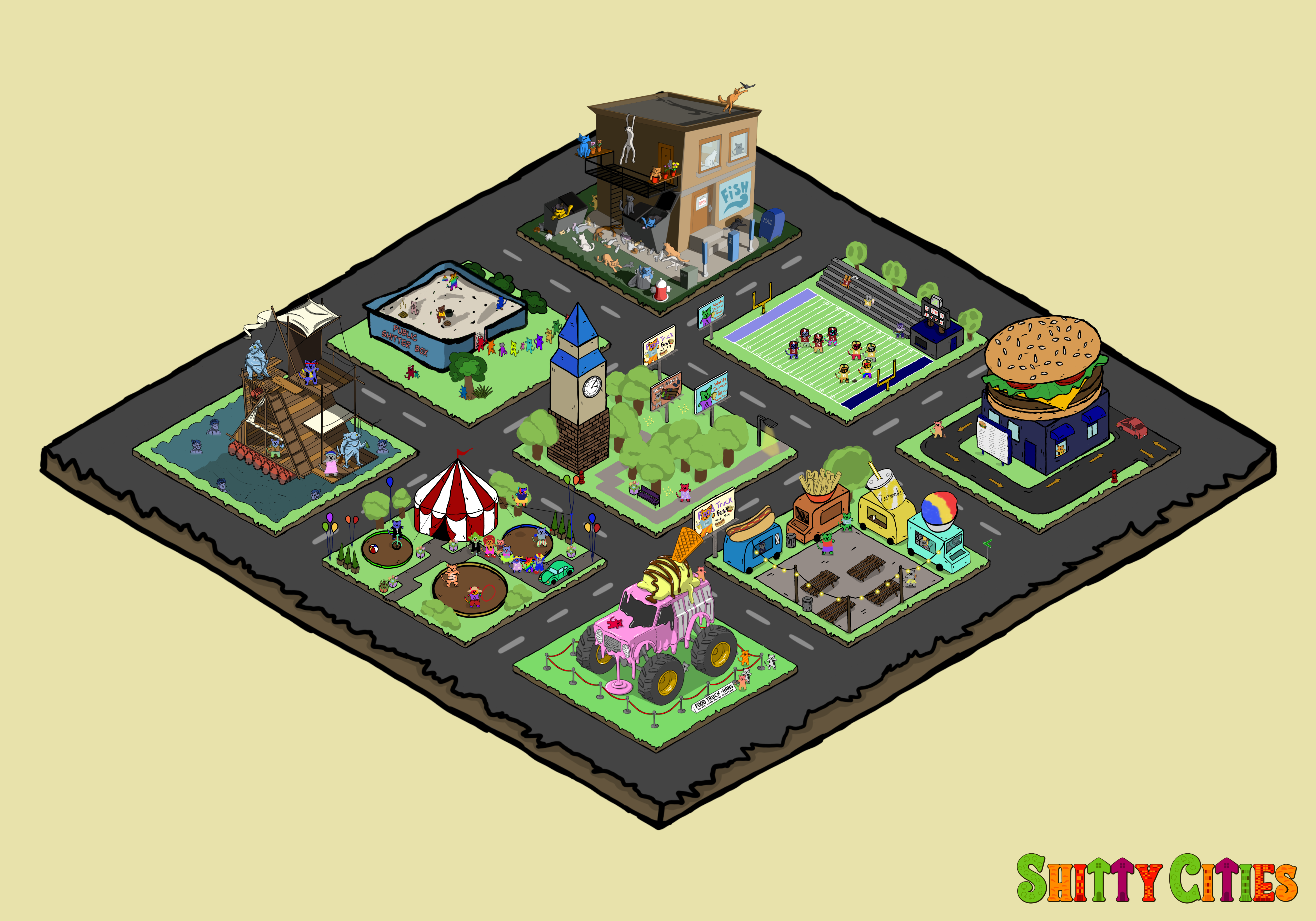 Shitty City #143 NFT on Algorand