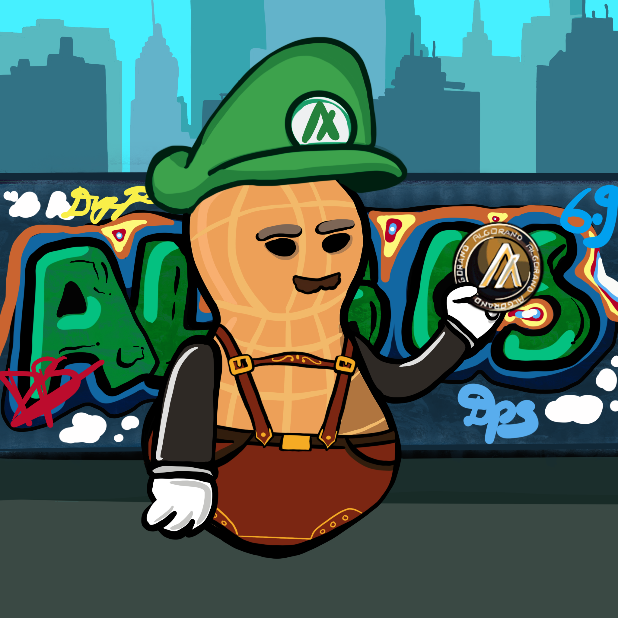 Dope Peanut Society #180 NFT on Algorand