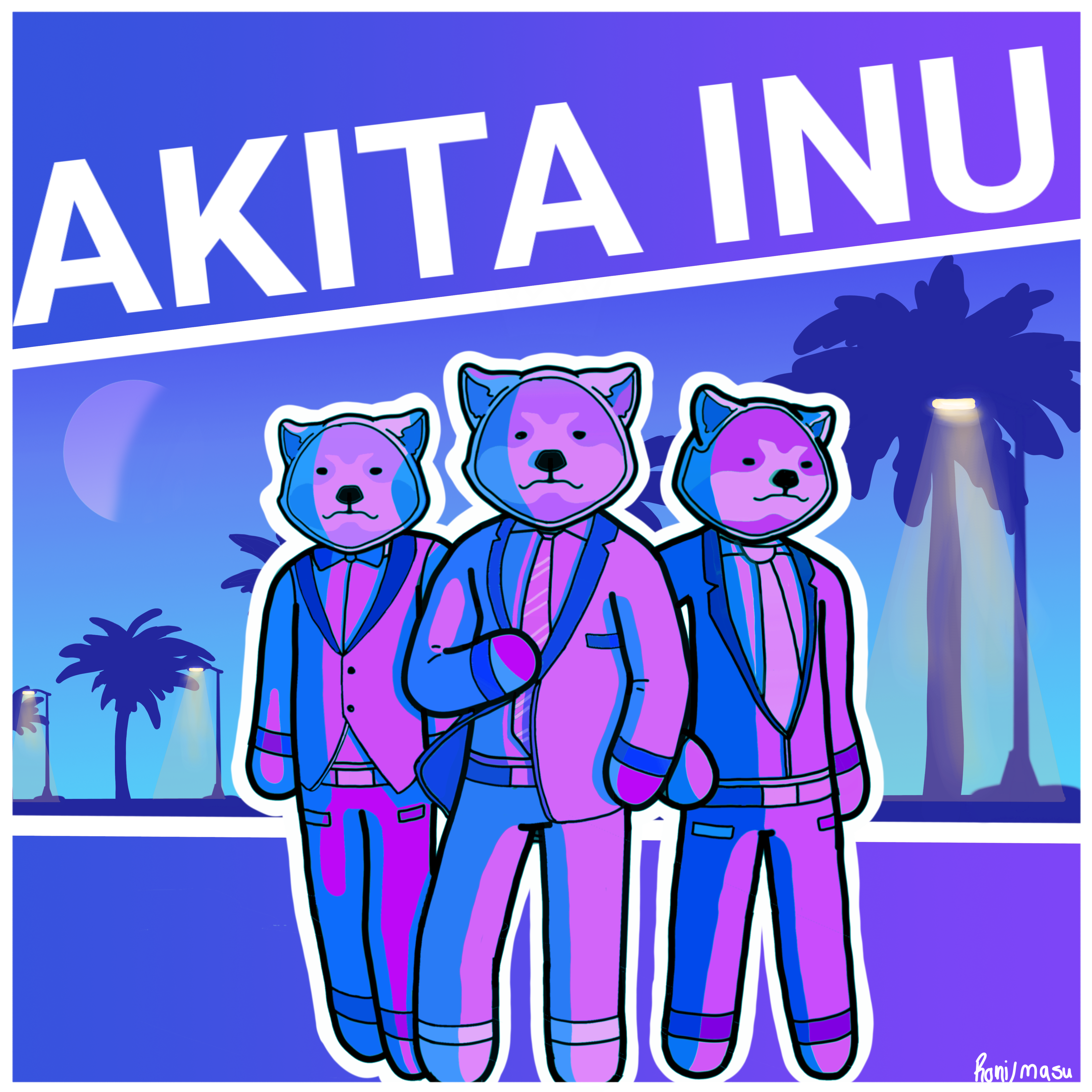 AKITA INU blue NFT on Algorand