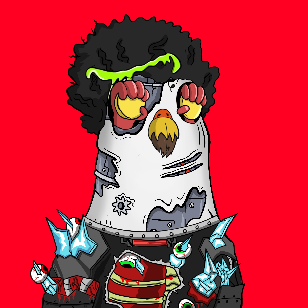 Mutant Ghetto Pigeon #374 NFT on Algorand