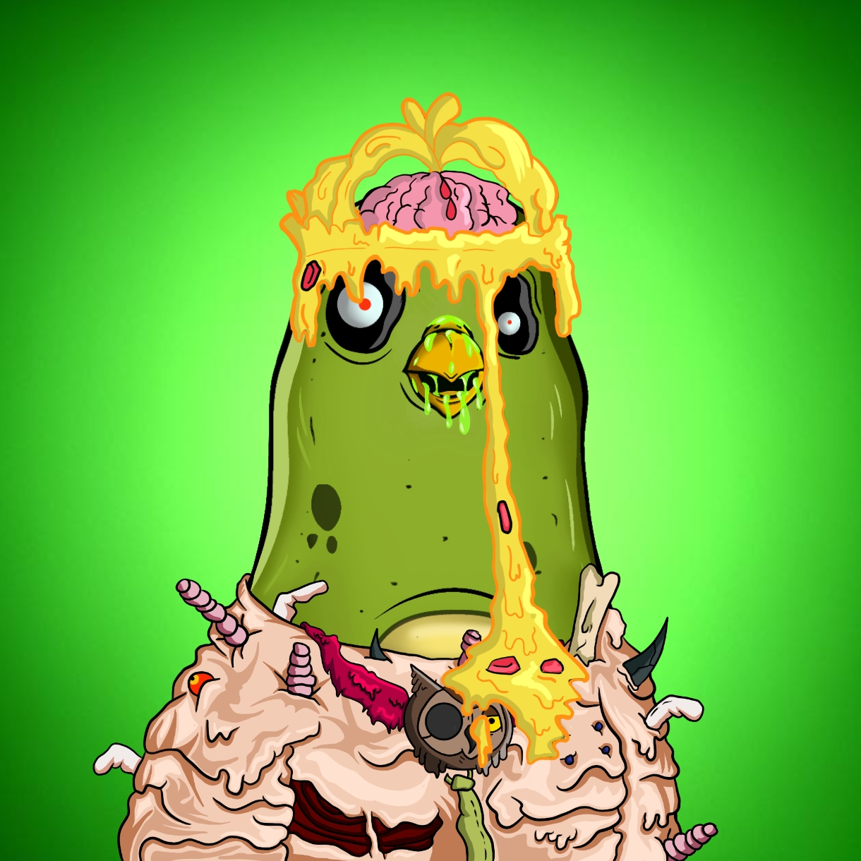 Mutant Ghetto Pigeon #611 NFT on Algorand