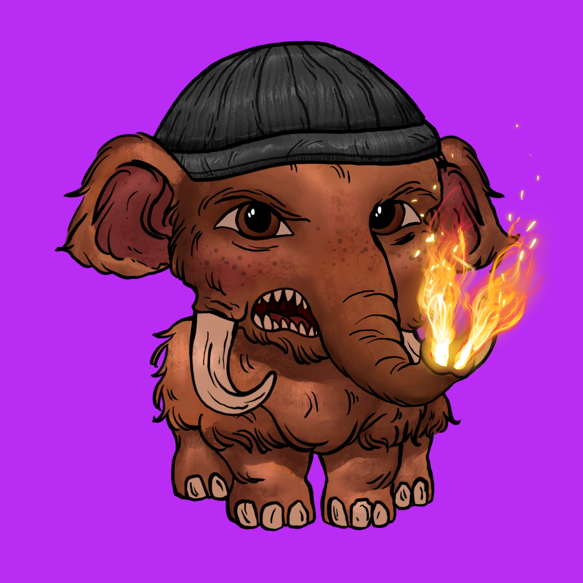 Naughty Mammoth #0966 NFT on Algorand