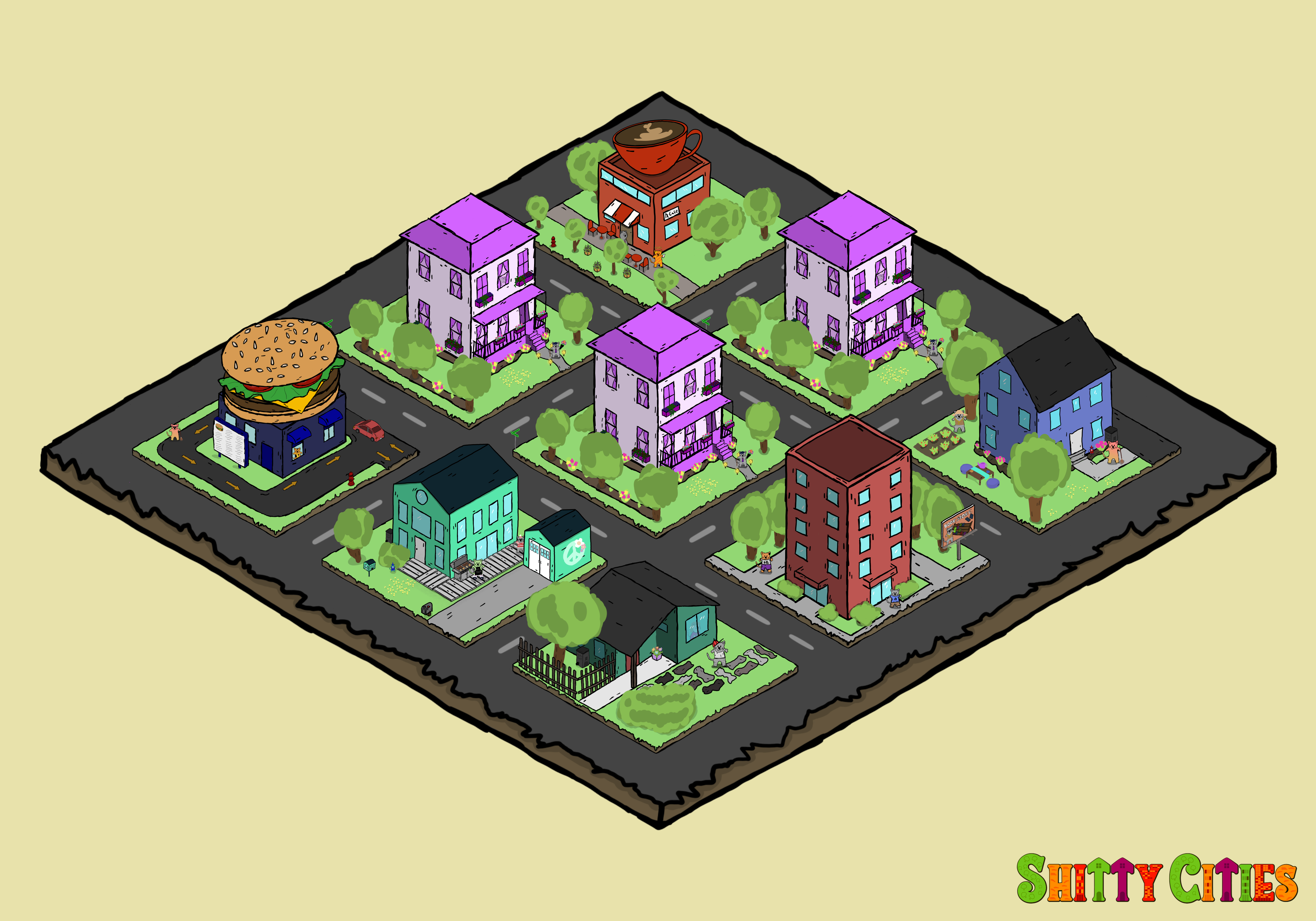 Shitty City #100 NFT on Algorand