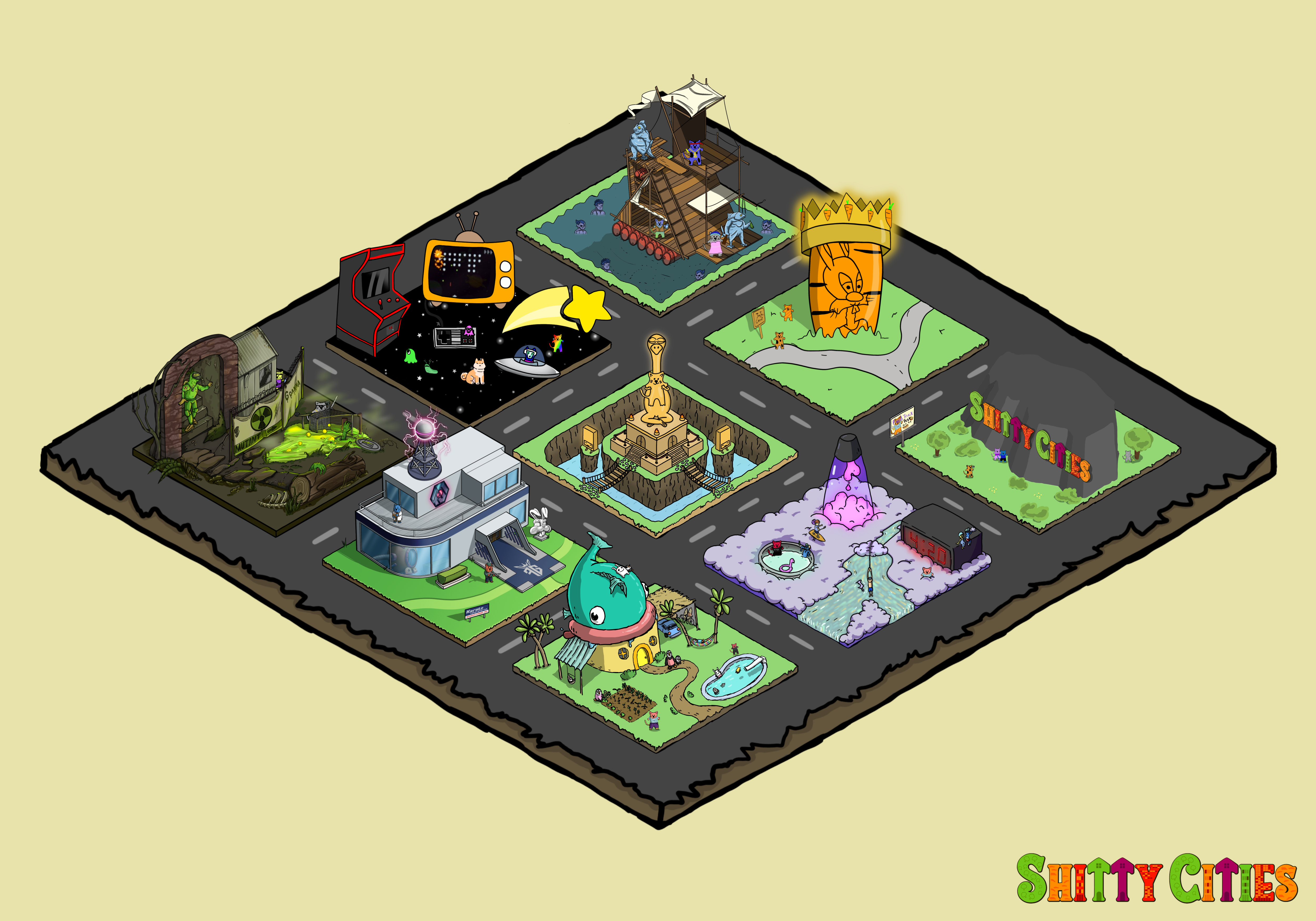 Shitty City #163 NFT on Algorand