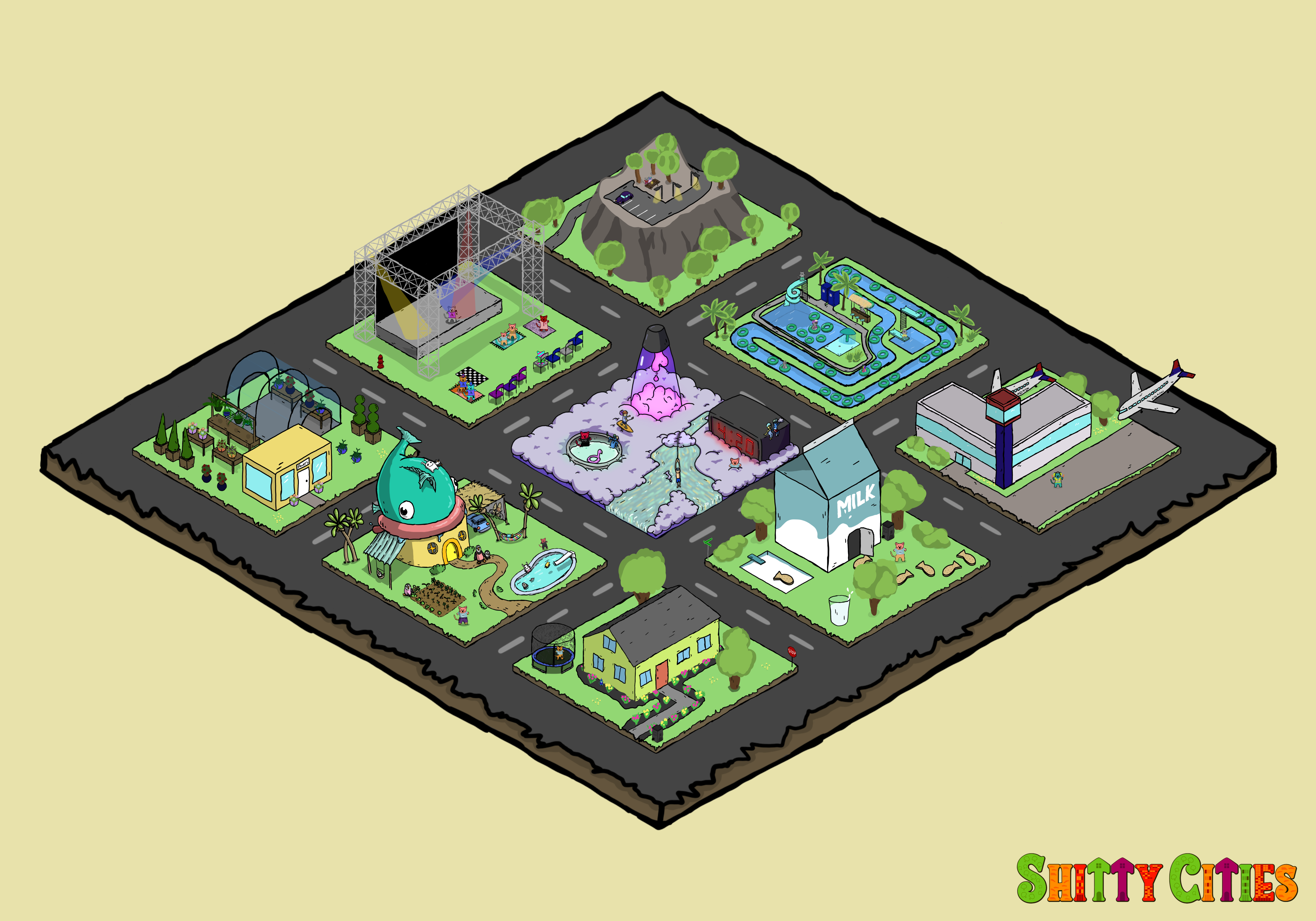 Shitty City #288 NFT on Algorand