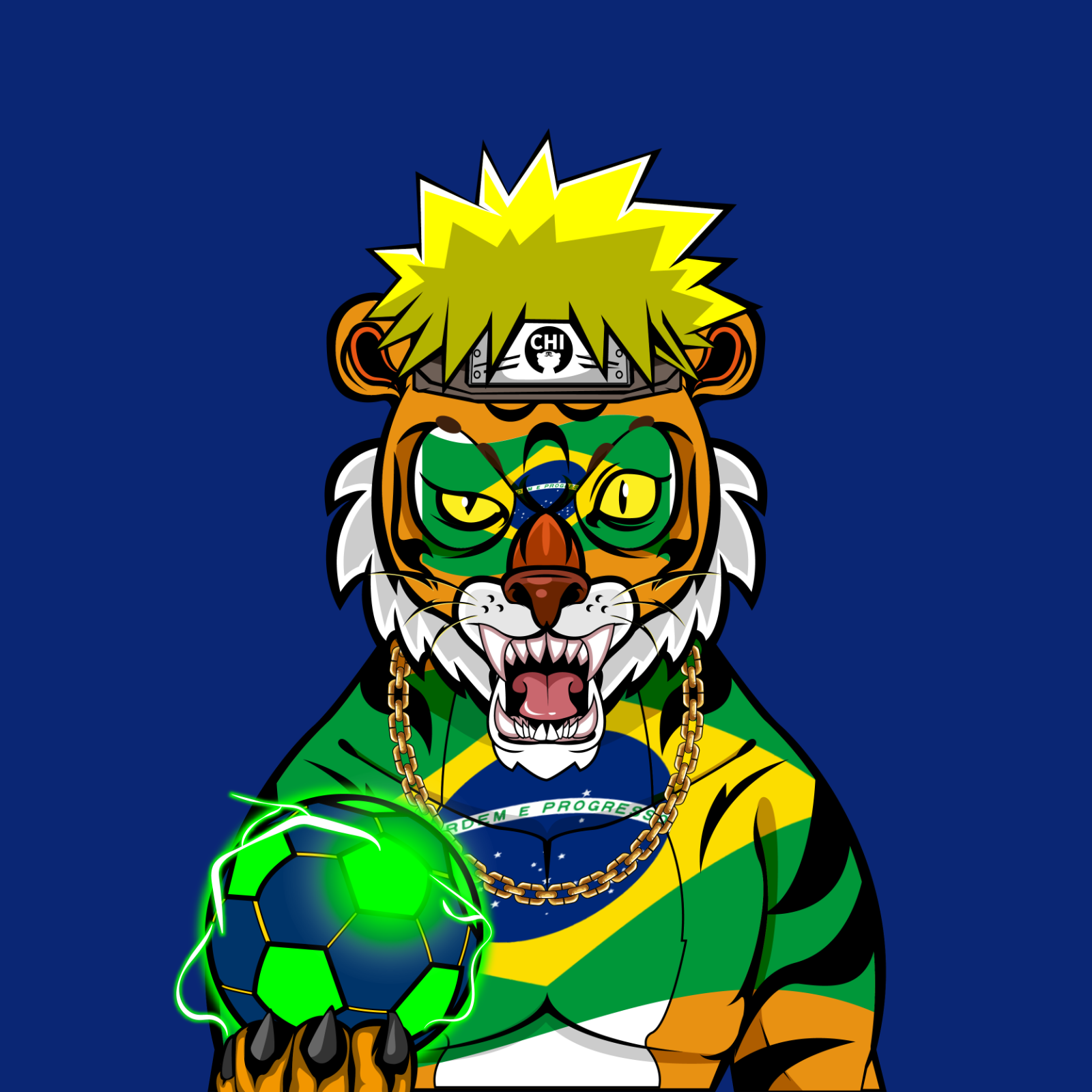 Football TigerChi #1392 NFT on Algorand