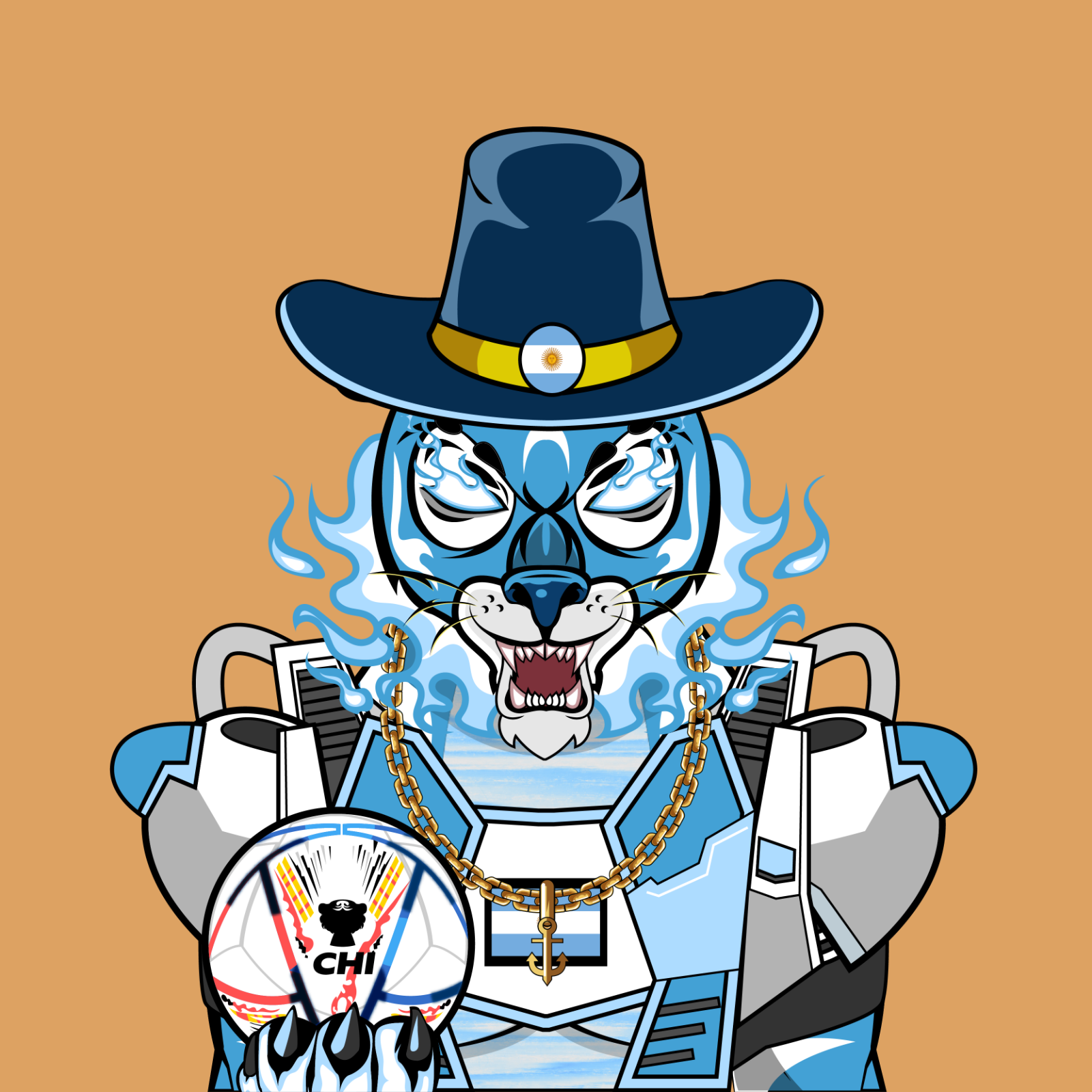 Football TigerChi #1369 NFT on Algorand