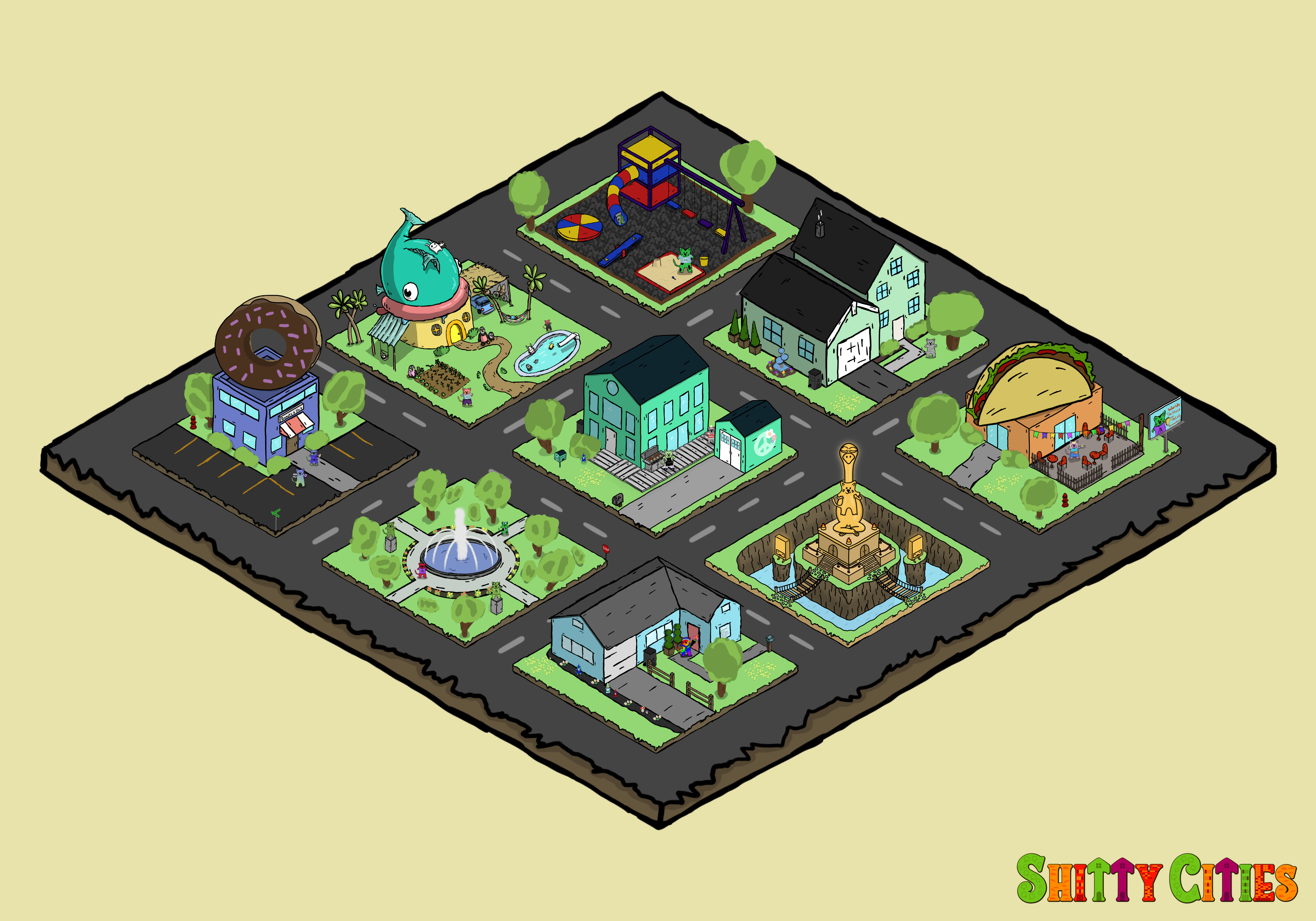 Shitty City #462 NFT on Algorand