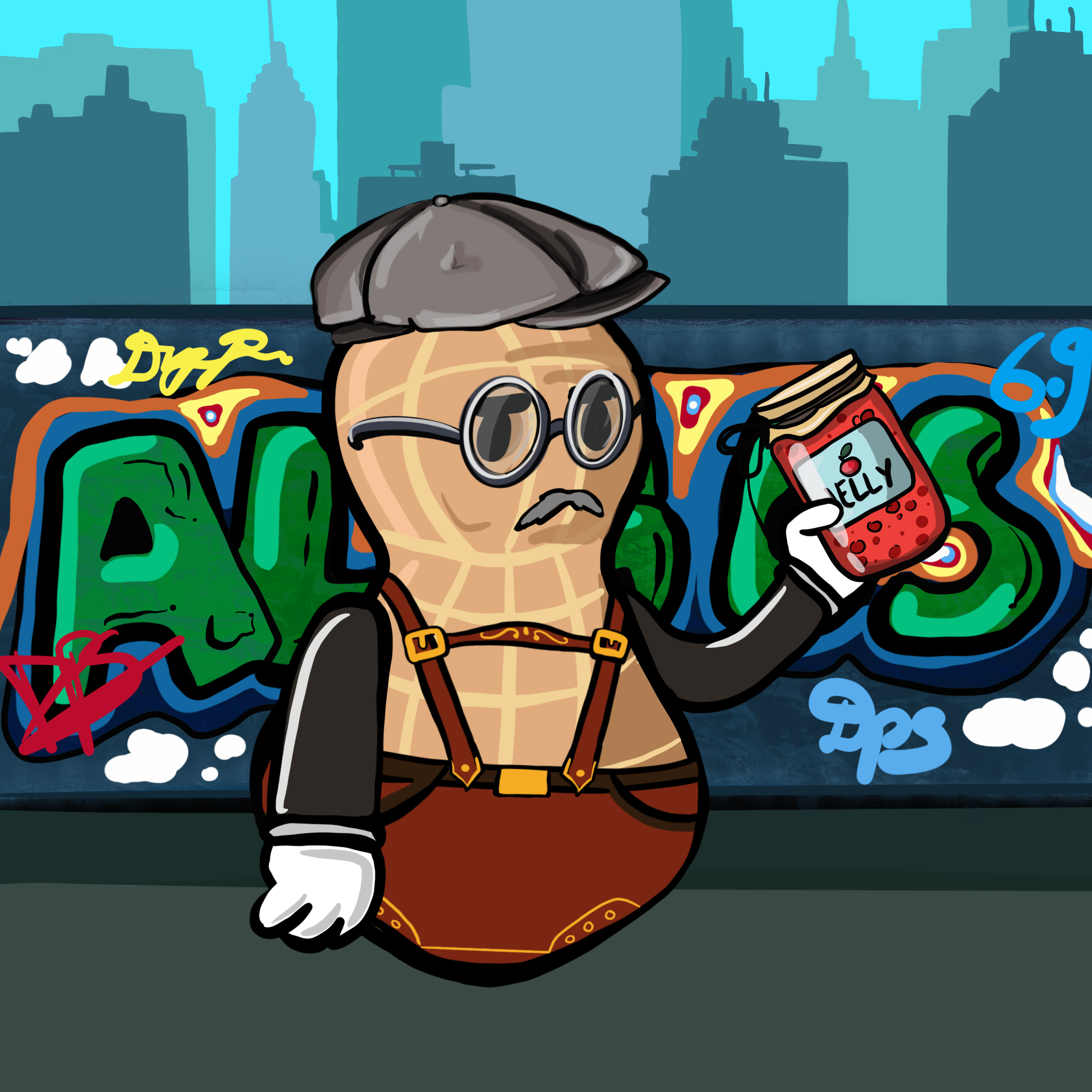 Dope Peanut Society #837 NFT on Algorand