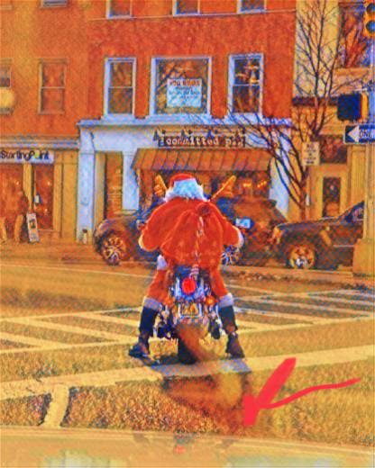 Motorcycle Santa #10